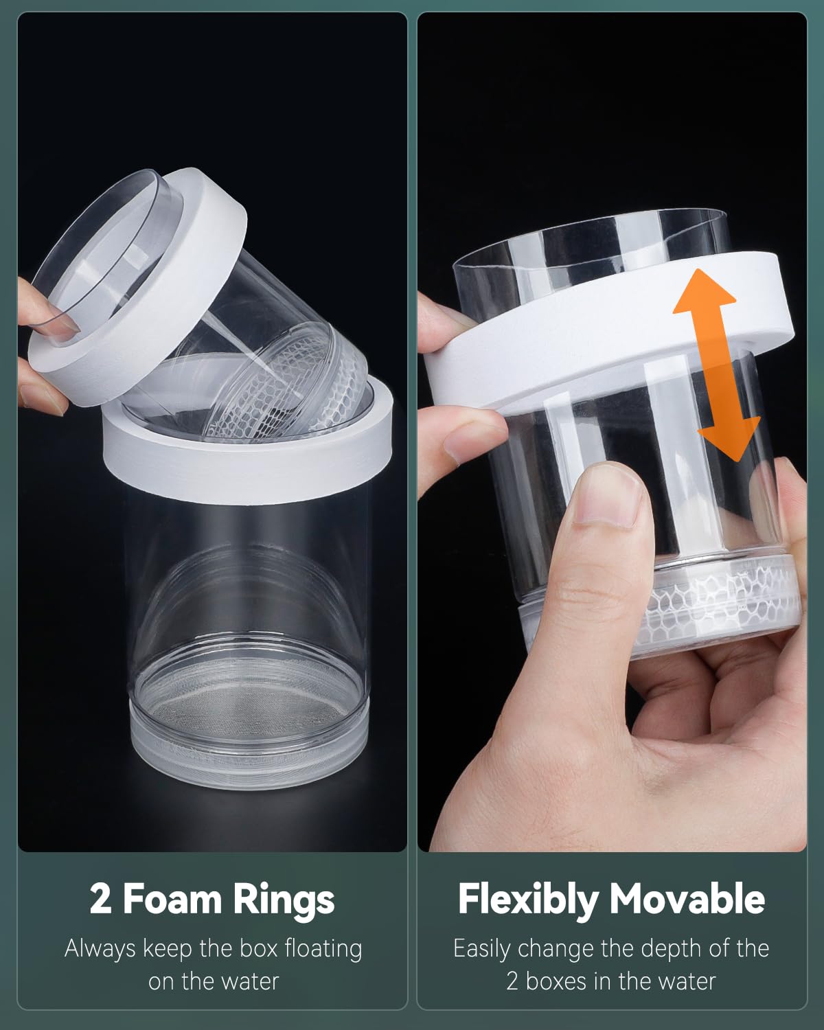 Pawfly Breeder Box For Fish Tank, Aquarium Fish Breeding Box, Floating Guppy Breeder Box, Baby Fish Separator For Aquarium, Plas