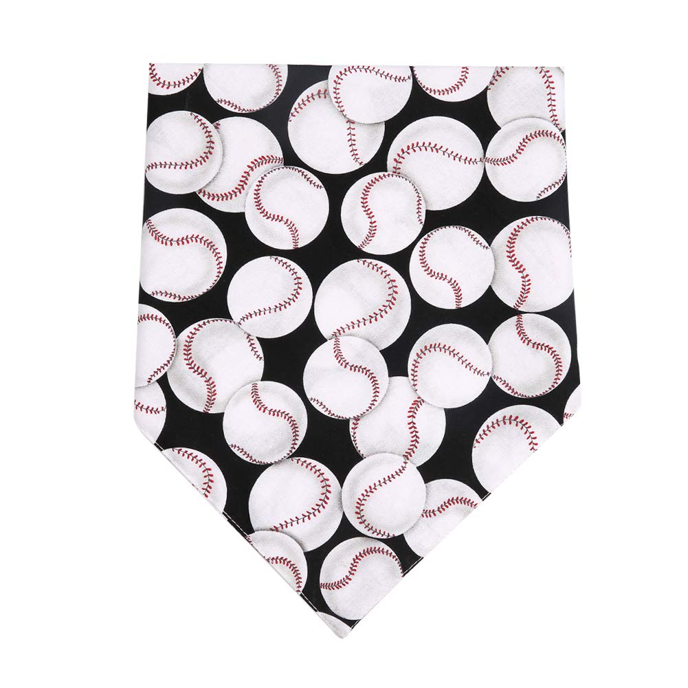 Dog Bandana Reversible Triangle Bibs Scarf Accessories Baseball For Dogs Cats Pets Animals