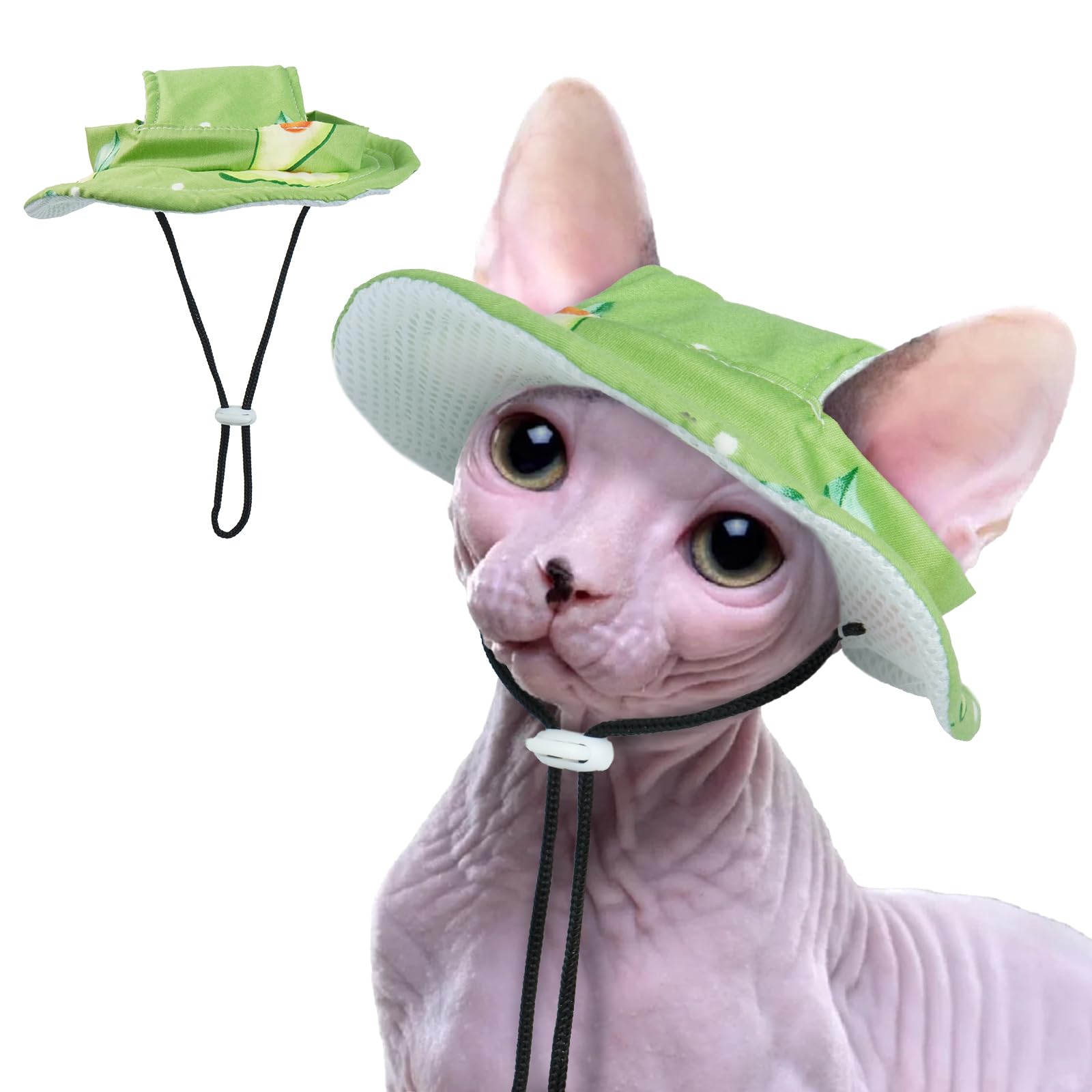 T'Chaque Cat Hats For Cats Only, Pet Hat With Ear Hole, Kitten Mini Sombrero Hats, Outdoor Sun Protection Pet Caps, Cat Birthday