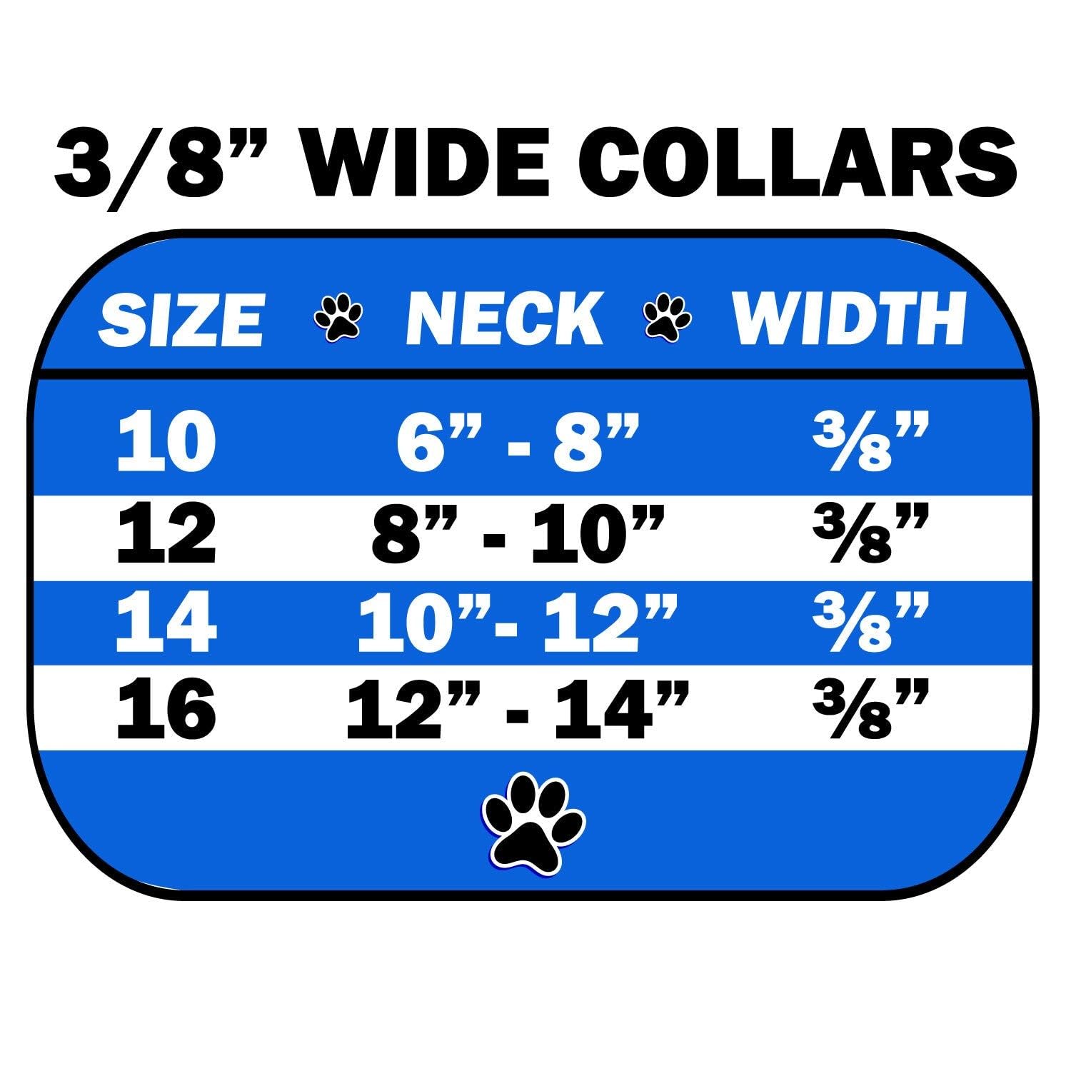 Mirage Pet Products Plain Ice Cream Dog Collar, Size 8, Black