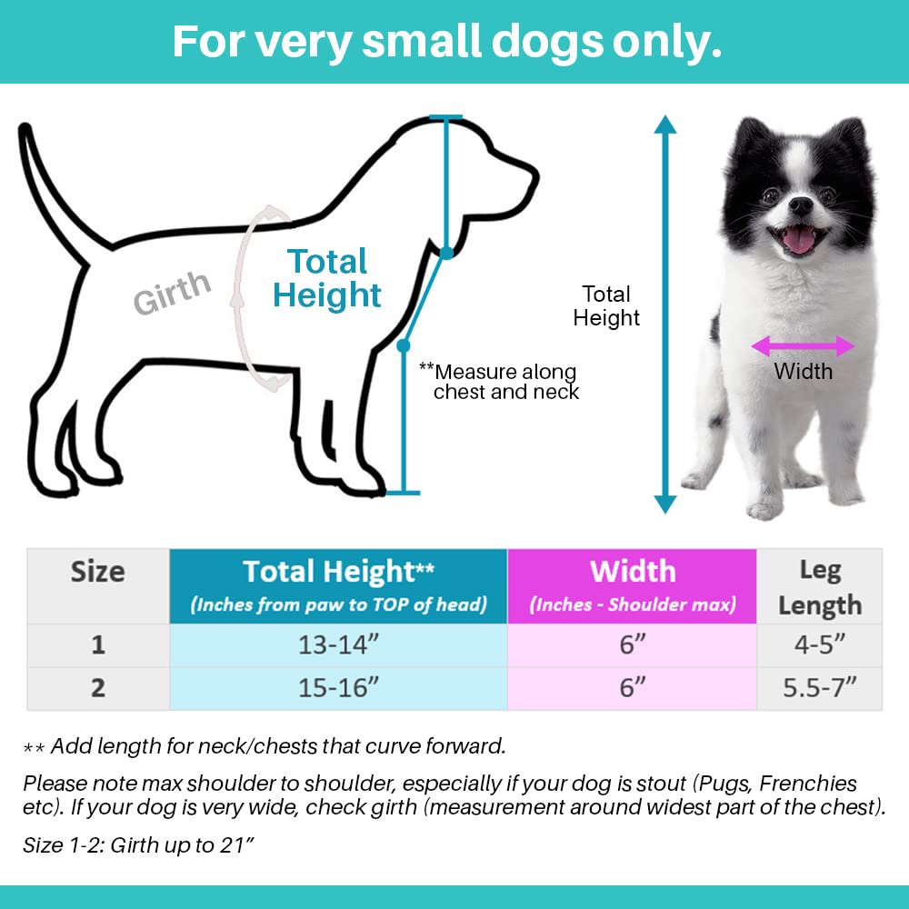 Pandaloon Polar Bear Dog Halloween Costumes For Small Dogs - As Seen On Shark Tank - Walking White Bear With Arms (Size 1 (13-14 In Total Height))
