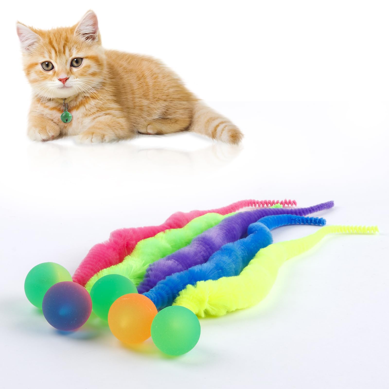 Yishangfa Bouncy Balls For Cats 5 Pack
