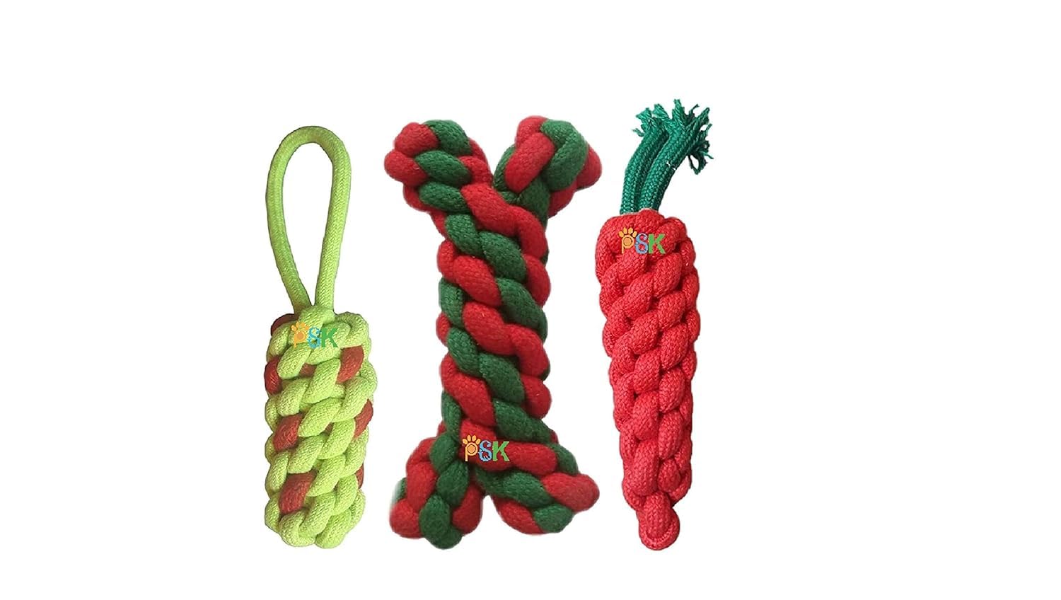 Psk Pet Mart Cat & Kitten Toy Sisal Hemp Knitted Ball Tricolor Biting Interactive Pet Supplies (Color May Vary, Pack Of 2)