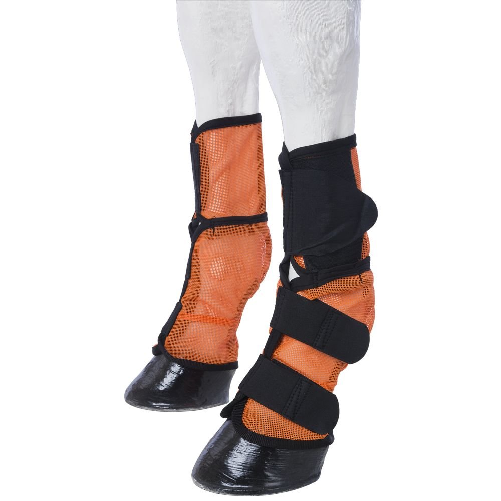 Tough 1 Contour Mesh Fly Boots Horse Orange