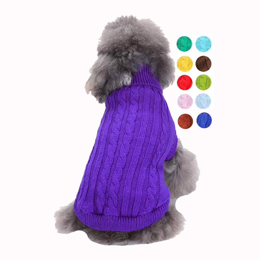 Small Dog Sweater, Warm Pet Sweater, Cute Knitted Classic Dog Sweaters For Small Dogs Girls Boys, Dog Sweatshirt Cat Sweater Clo