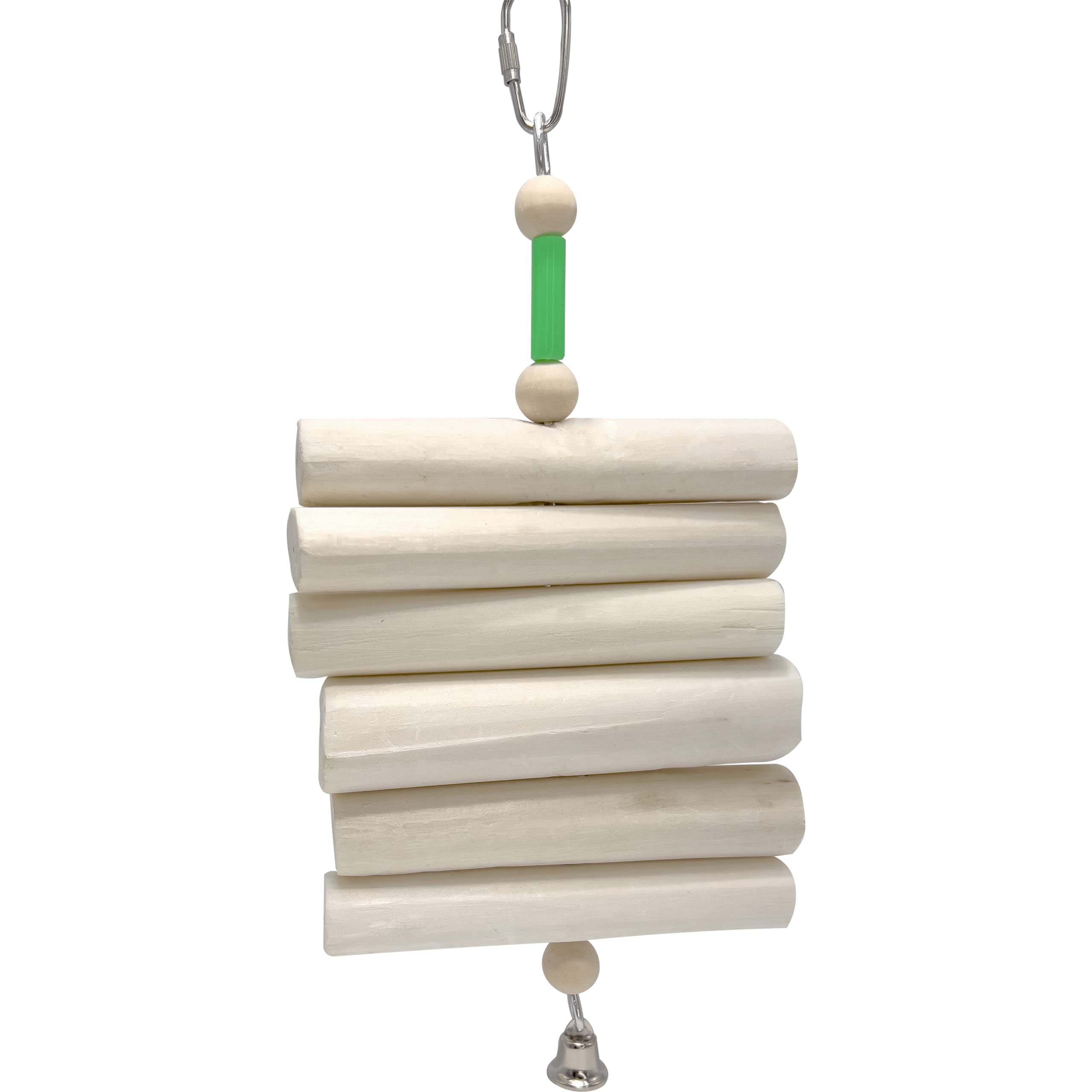 1069 Natural Sola Chewer - Handcrafted Foraging Bird Cage Toy, Natural Skinless Sola Logs, Easy For Pets To Shred, Shape Changin