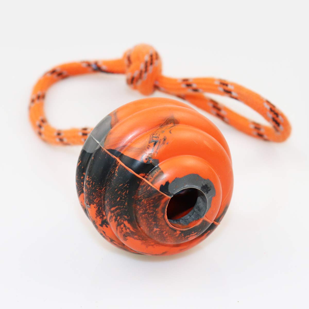 Nevperish K9 Training Ball With Rope Exercise And Reward Toy For Dogs - Indestructible Dog Toy Ball With Handle For Training Pul