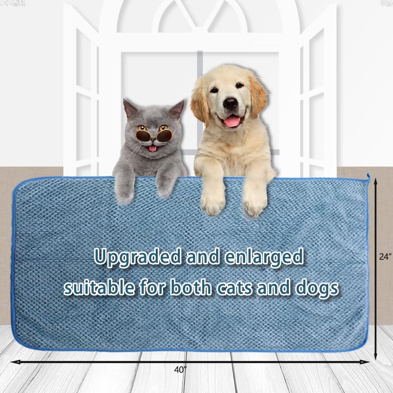 Nvnan Microfiber Dog Towels - 40X24 Inch, Super Absorbent & Quick - Drying, Soft Pet Grooming Towel For Small & Medium Dogs & Ca