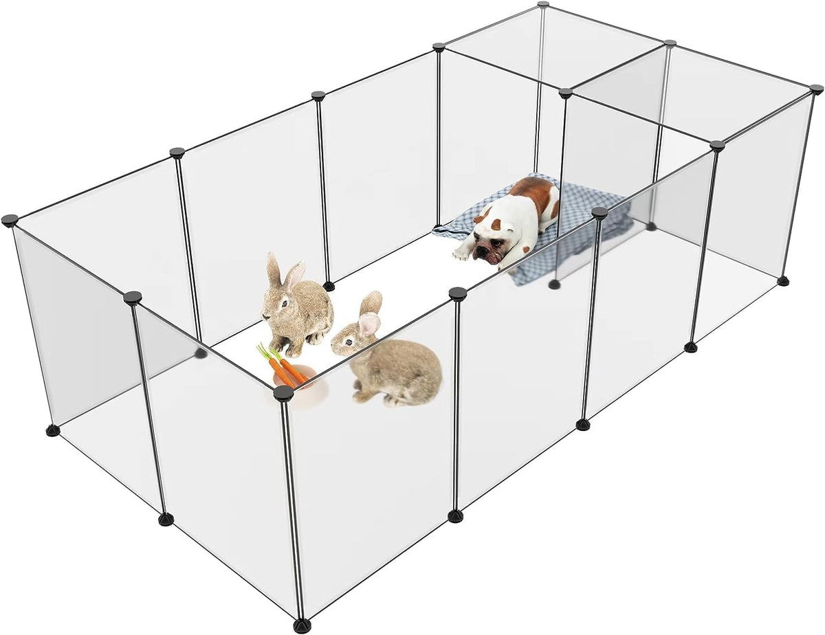 Puppy Playpen Portable Small Animals Playpen, Pet Playpen Yard Fence For Guinea Pigs, Bunny, Ferrets, Mice, Hamsters, Hedgehogs,