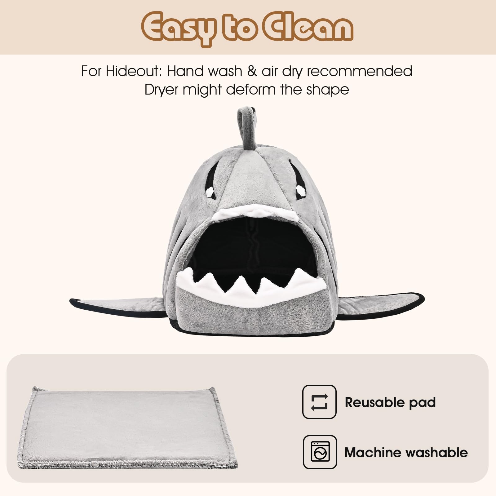 Avont 2 Pack Guinea Pig Bed House Hideout, Small Animal Hideaway Cage Accessories, Washable Sleeping Bed For Dwarf Rabbits Chinchillas Hamsters Hedgehogs Ferrets Bearded Dragons And Rats -Animal