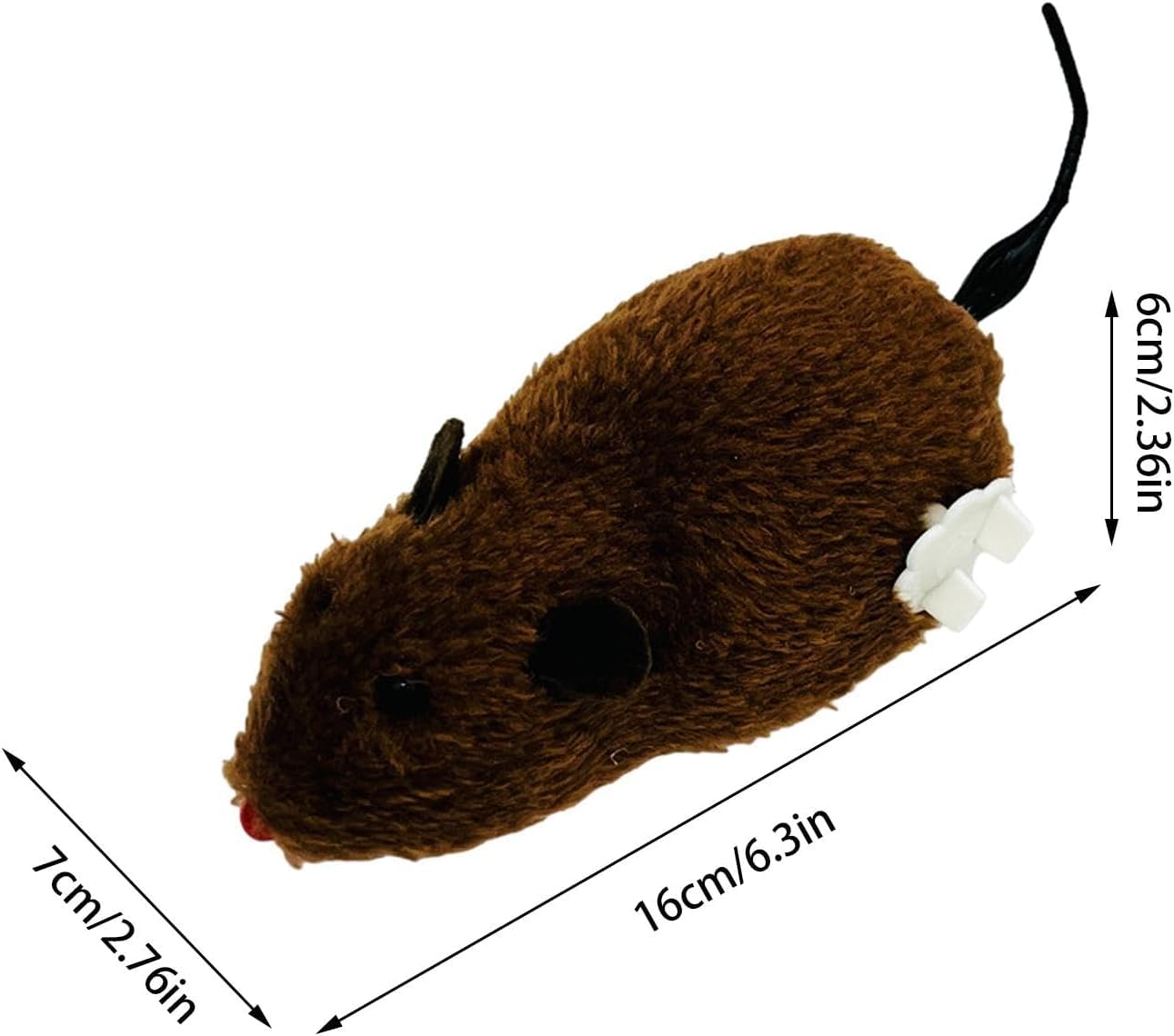 Clockwork Mouse Toy,Cat Plush Mouse Hunting Toy,Mouse Toys For Cats,Clockwork Mouse Running Toy,Mouse Racing Toy,Realistic Mouse