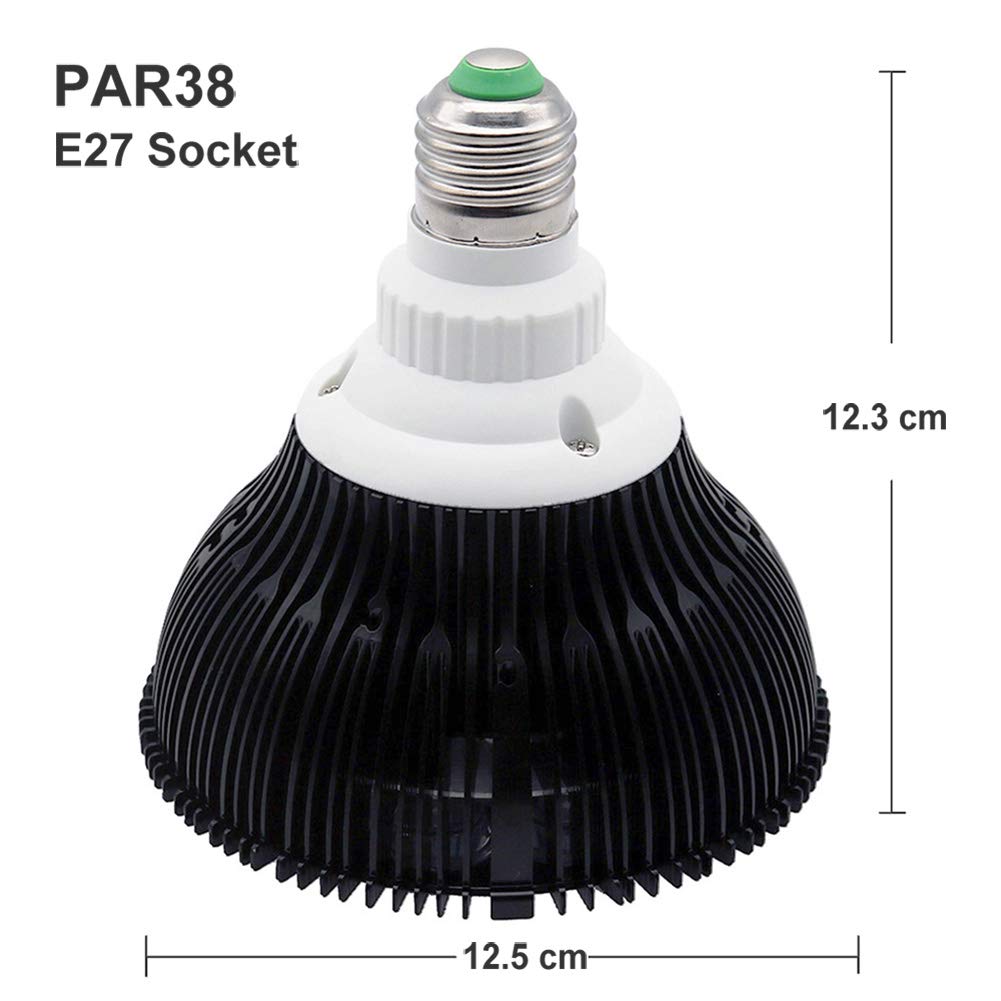 Kingbo Led Aquarium Plant Light Bulb, 18W Refugium Light Aquarium Plant Lights Fish Tank Bulb With 6 Band Full Spectrum For Coral Reef Saltwater Tank Plants Growth