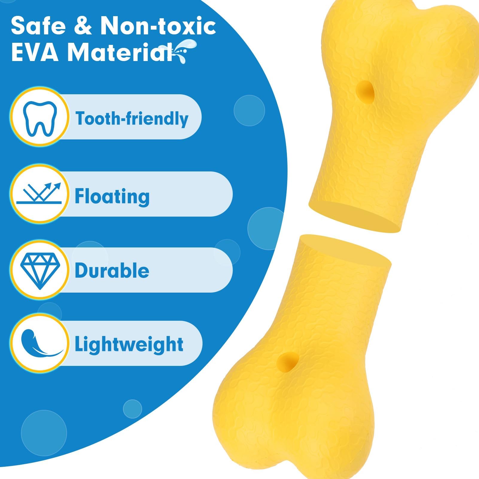 Bingpet Dog Pool Fetch Toys - Interactive Dog Pool Toys Made With Eva Foam - Summer Pet Water Floating Toys For Medium And Large