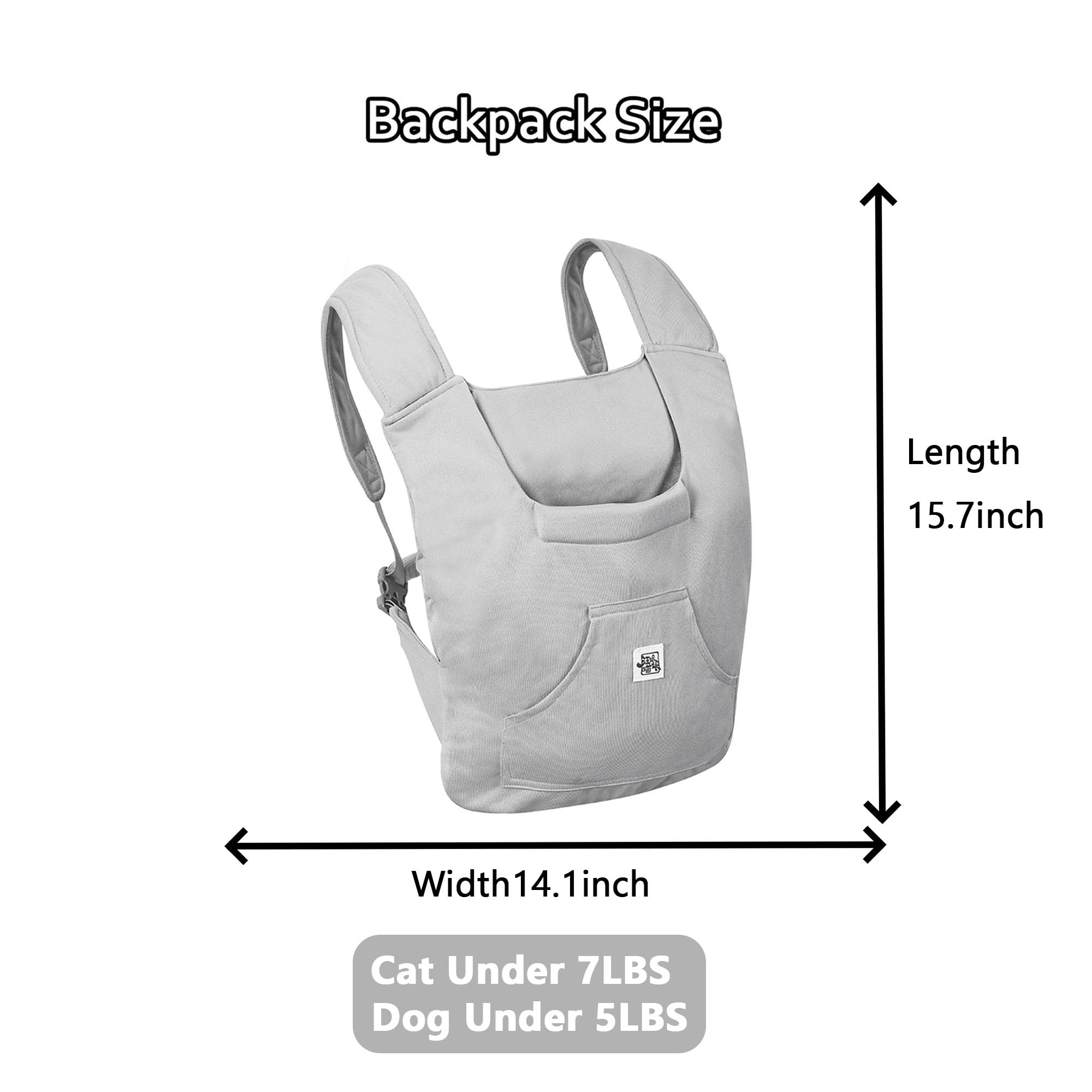 FLAdorepet Pet Carrier Backpack for Extra Small Dog Cat and Rabbit,Yorkie Teacup Chihuahua Front Dog Puppy Carrier Backpack for