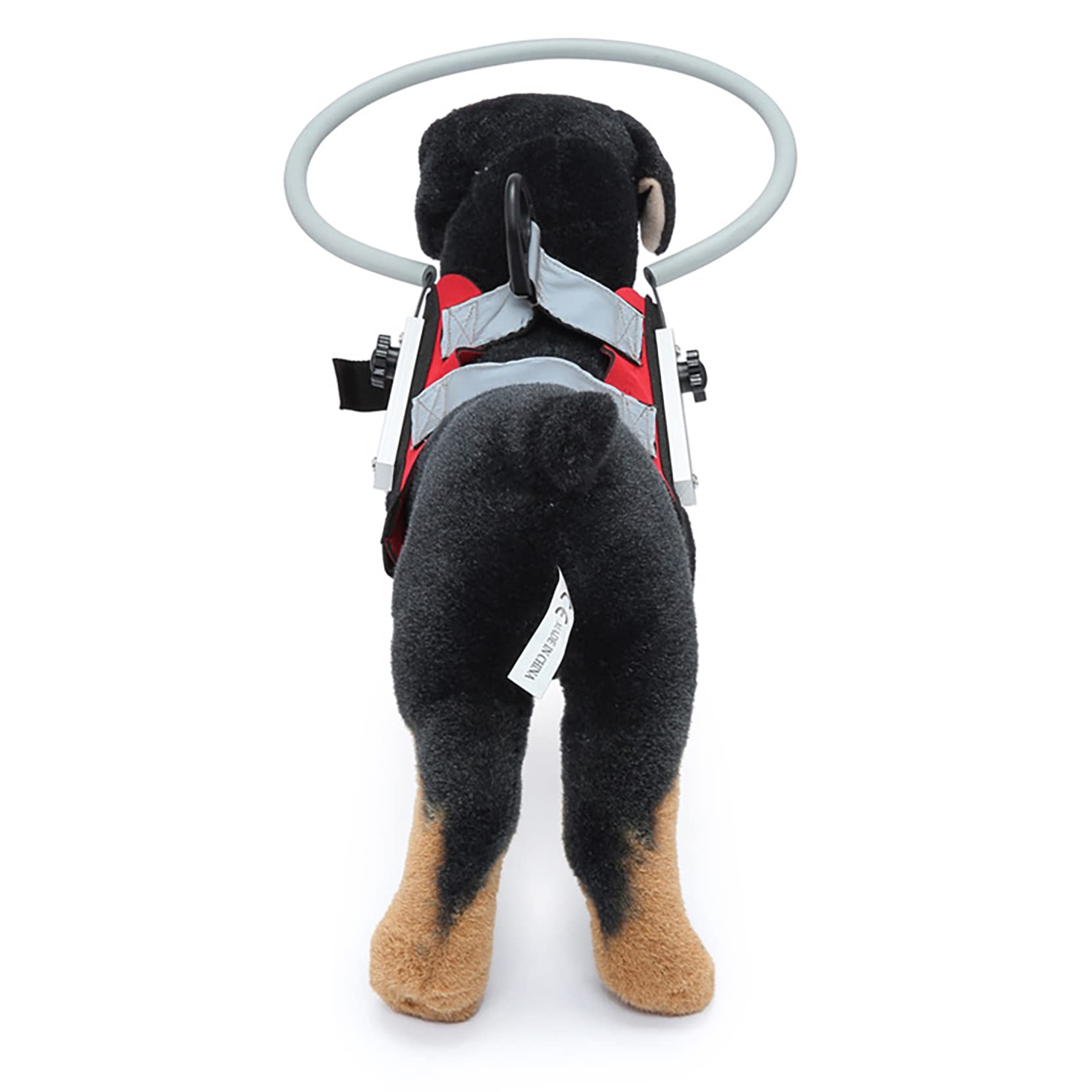 Gabefish Ring Harness For Blind Dog, Lightweight Blind Ring For Pets, Blind Dog Bumper, Bump Guard For Blind Dogs Upgrade Red Sm