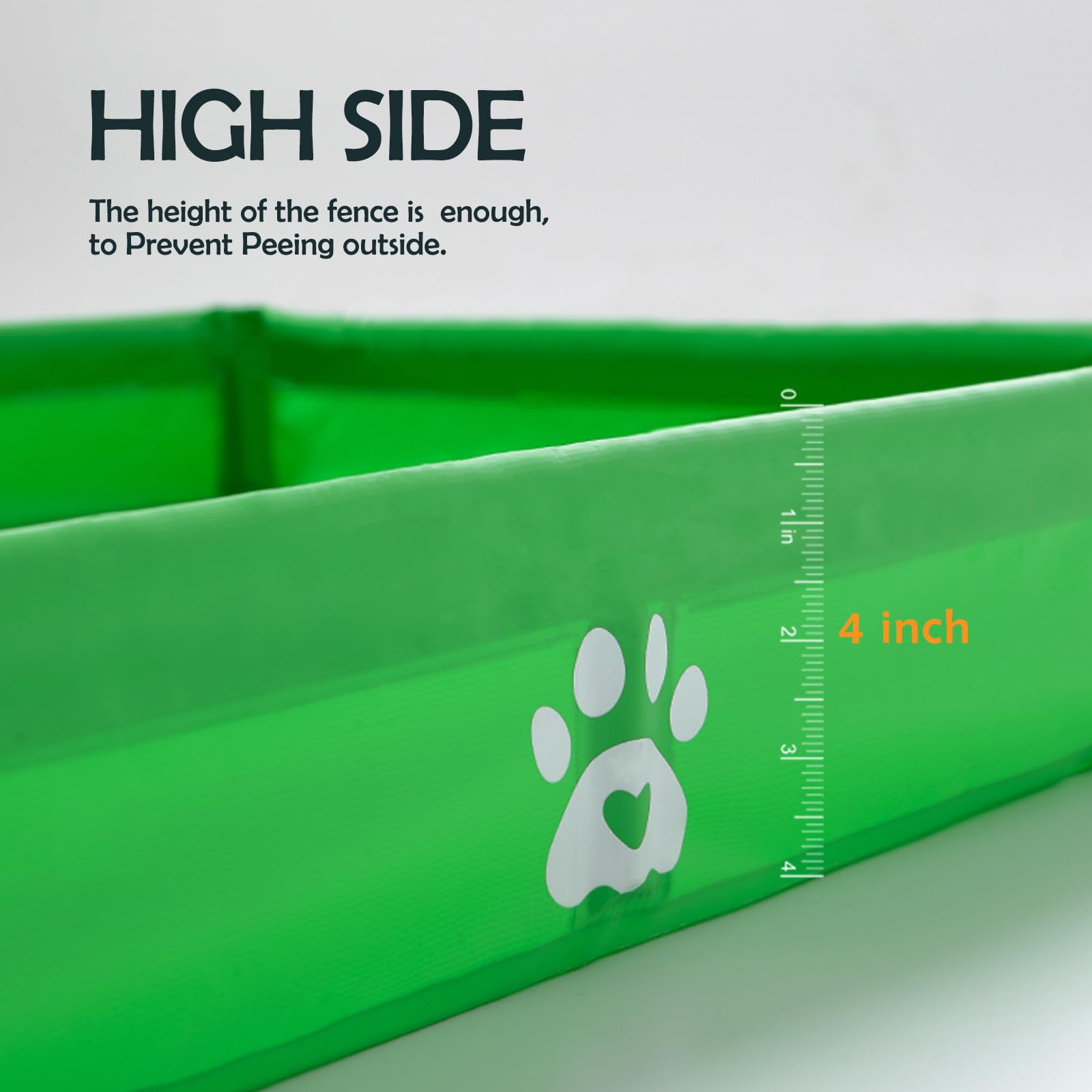 Meexpaws Dog Pee Pad Holder Foldable, Puppy Pad Holder Liner Base High Side, Dog Litter Box Indoor 33X22, Training Pad Holder Le