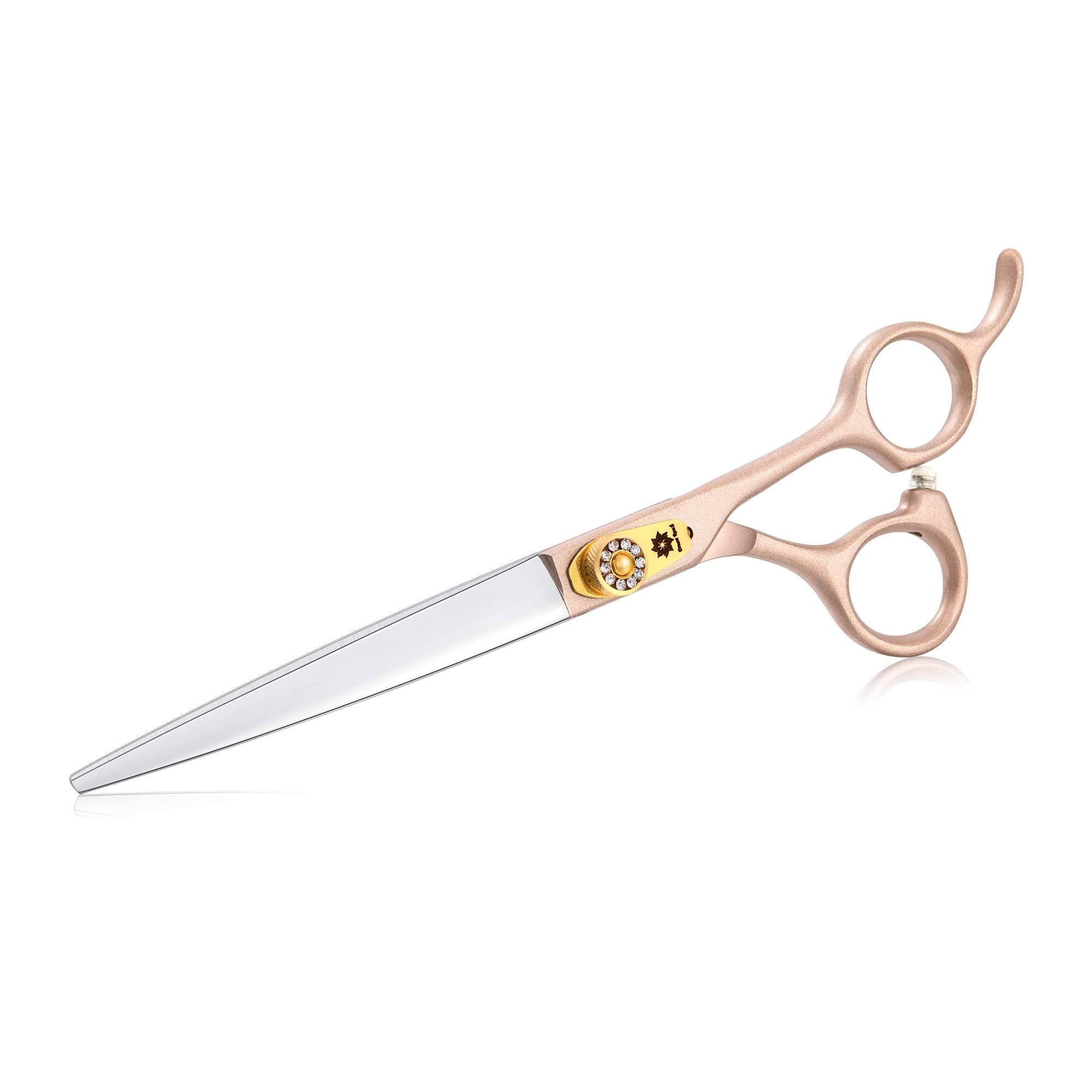 7 Inches Professional Pet Grooming Scissor, 440C Japanese Steel Straight & Curved & Thinning & Chunker Shears/Scissors For Dog Cat And More Pets (7 Inch-Grooming Scissors Set)