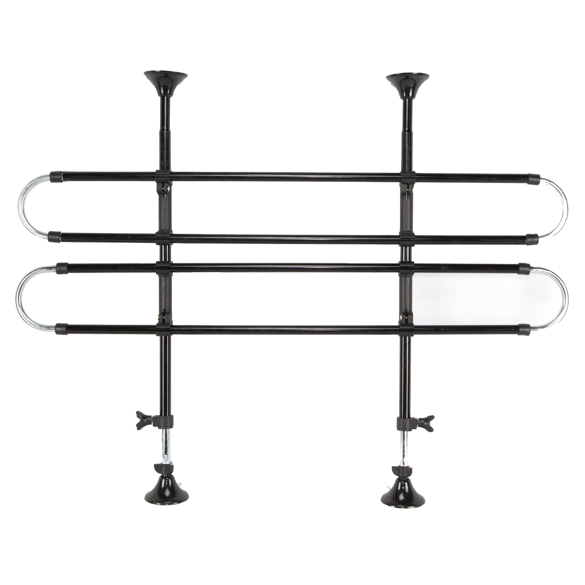 PortablePET Heininger Adjustable Pet Partition Barrier for Vehicles - Expands 34 to 60 Wide, 27 to 45 High - Keeps Dogs Safe, Ca