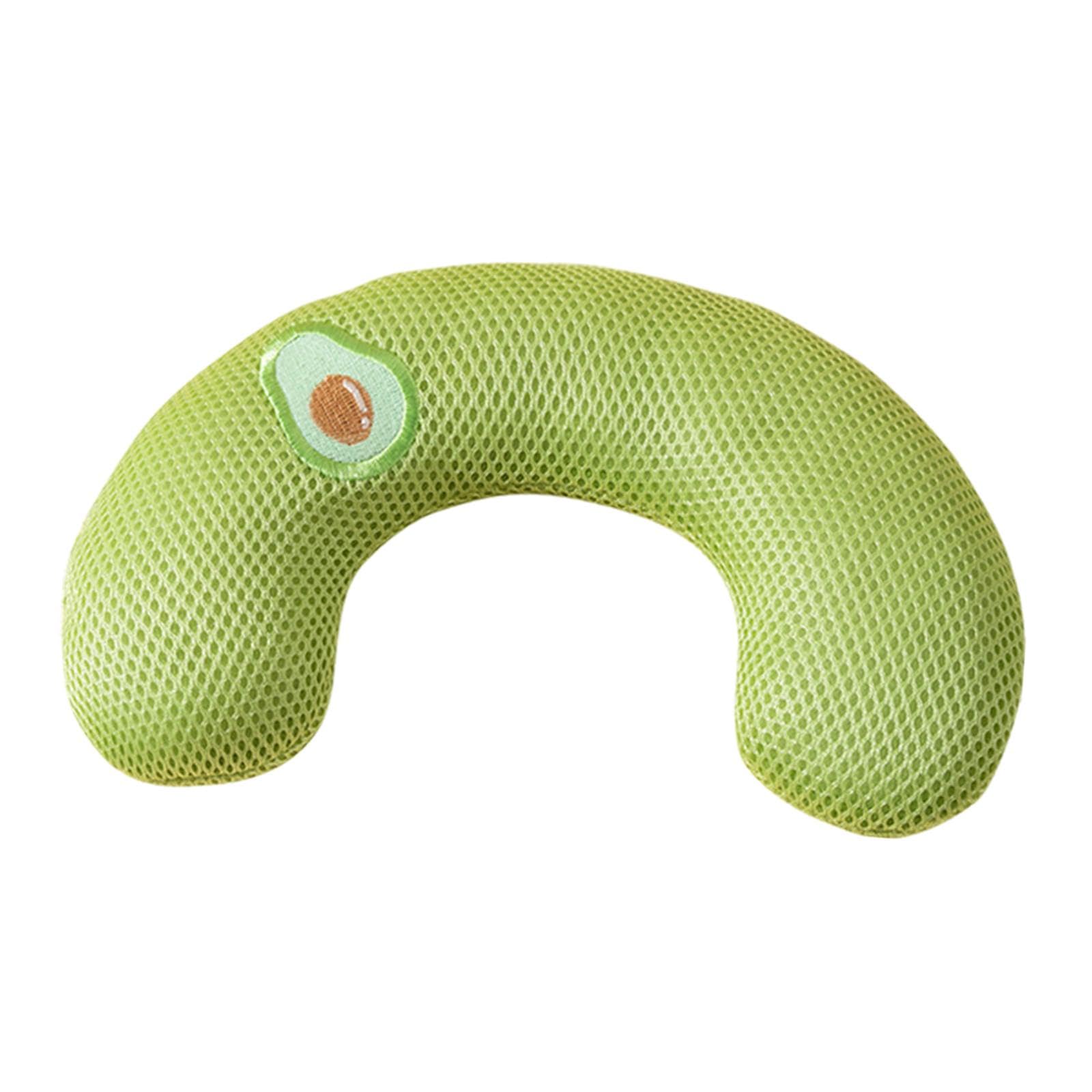VELURA Pet Cat Pillow Washable Interactive Toy Cute Animal Pillow for Dog Cat Puppy Green Avocado|1 Cat Pillow| Beds|Pet Supplie