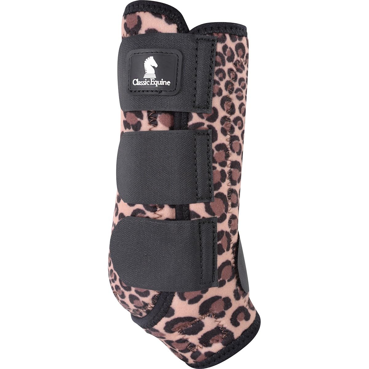 Classic Equine Classicfit Sling Boots, Front (Cheetah, Medium)