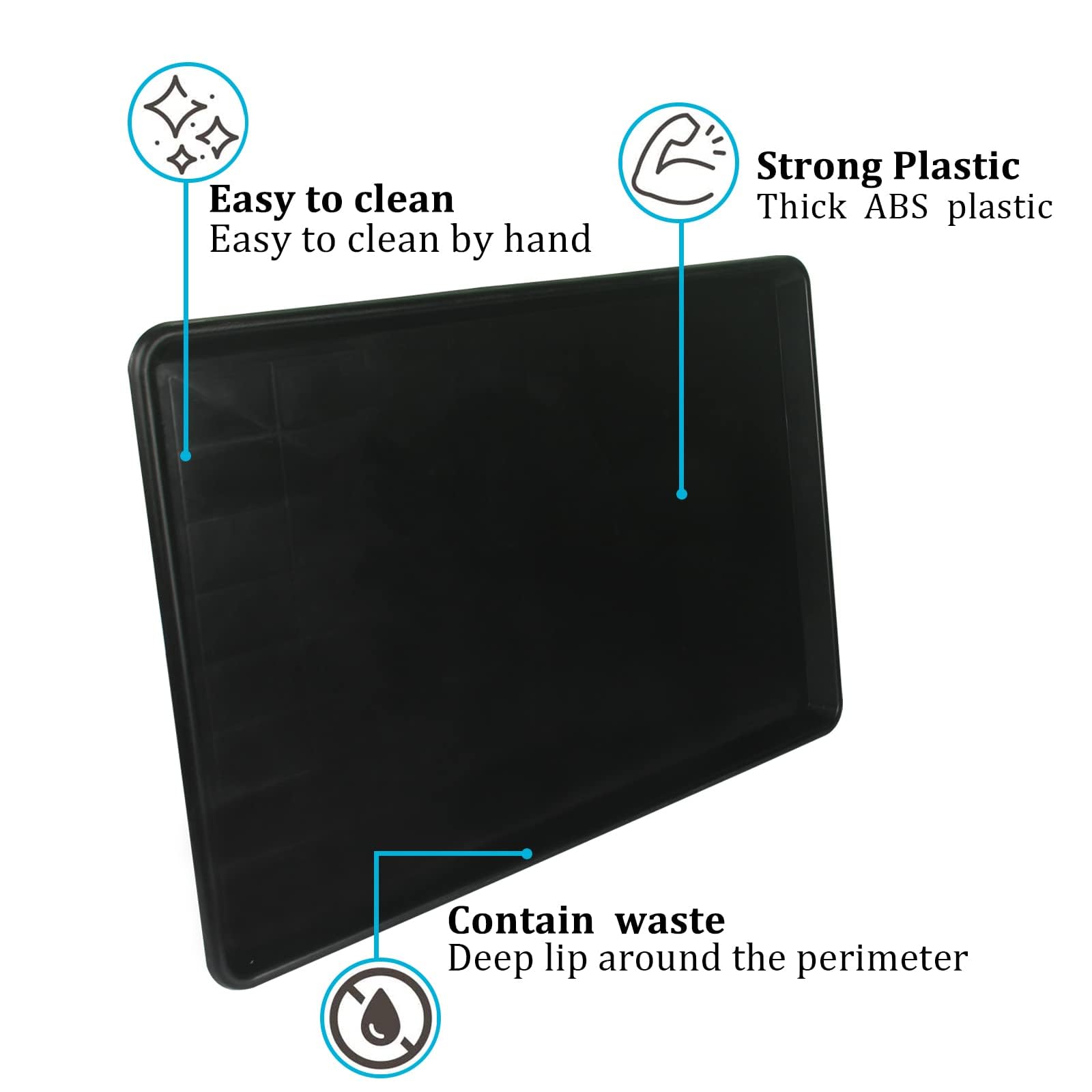 JOZERMADE Dog Crate Tray 36 - ChewProof Replacement Pan, Easy to Clean, Easy to Assemble,Ideal for Potty Training - Perfect for