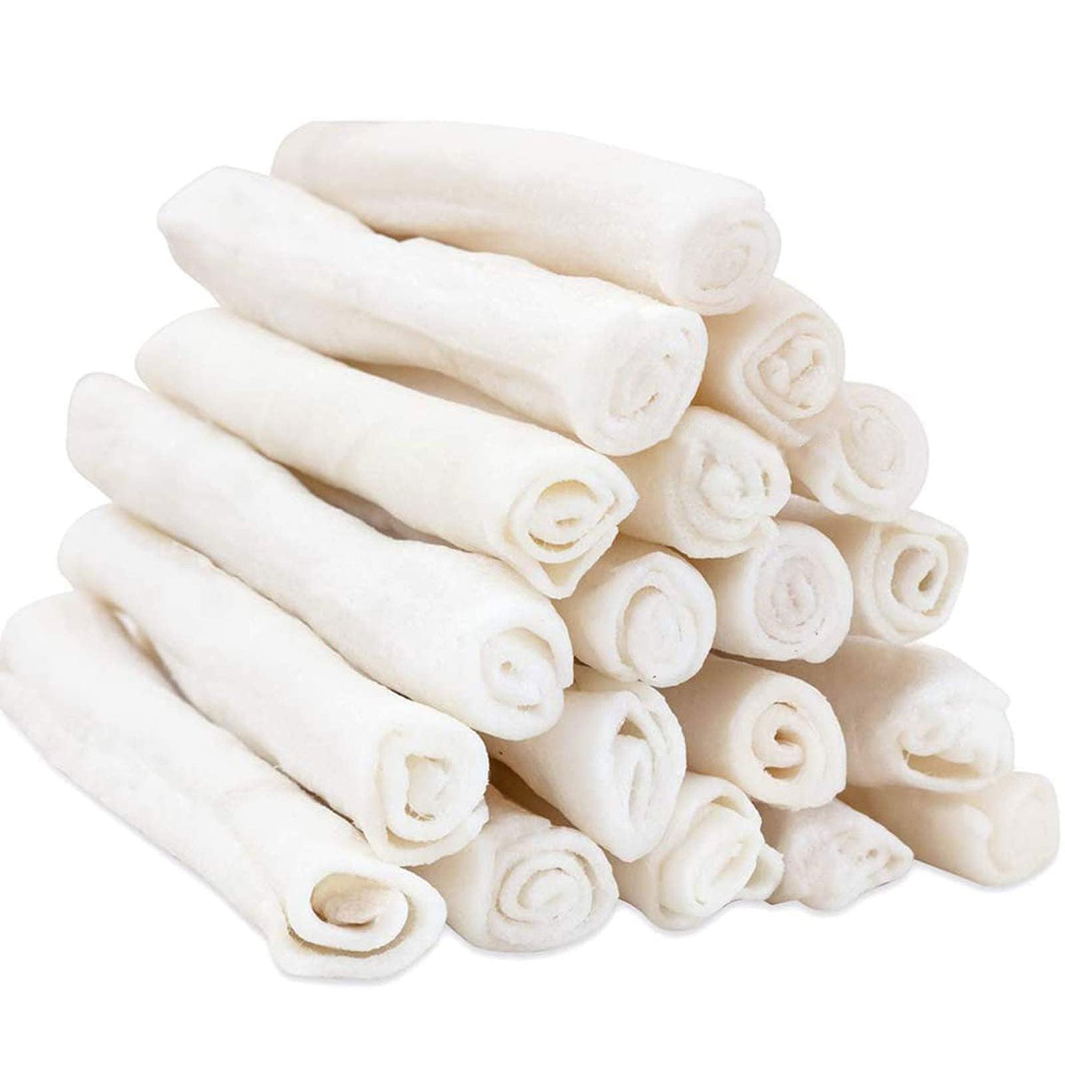 Mon2Sun Dog Rawhide Rolls Twist Sticks 6.5 Inch Natural Dog Treat Dog Rawhide Chews 18 Count For Puppy And Small Dogs