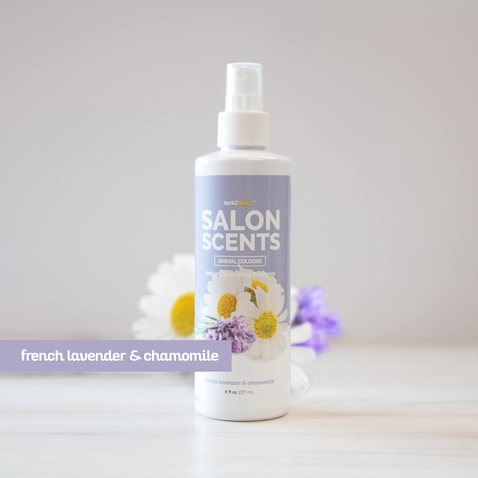 Bark2Basics Salon Scents Pet Grooming Cologne - 8 Oz, Natural Professional Perfume For Dogs And Cats, Long Lasting, Deodorizing,