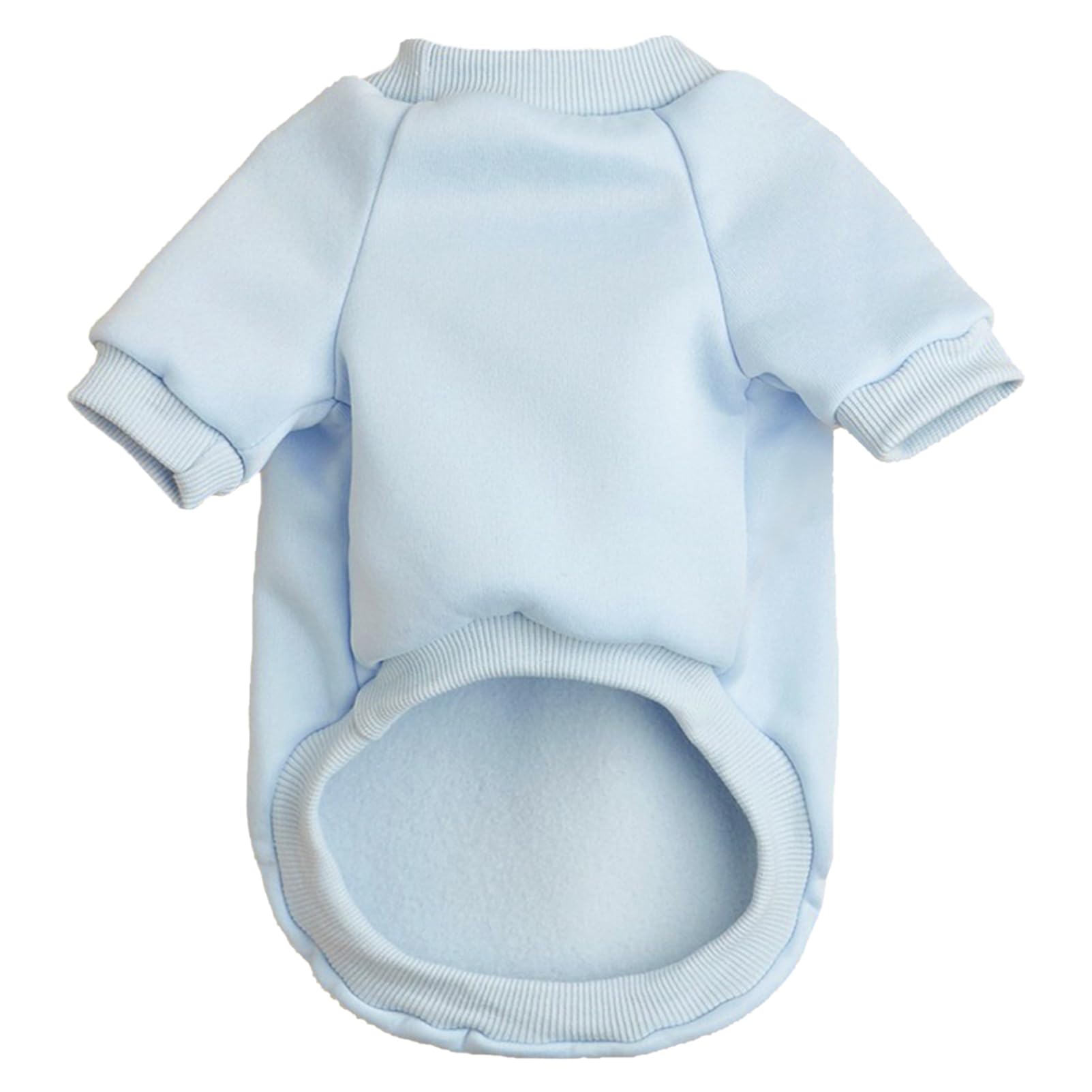 Jouhoi Puppy Sweater For Small Dogs Clothes Warm Winter Cat Clothe Pet Sweatshirt Knitwear Doggie Kitten Clothing, Light Blue, X