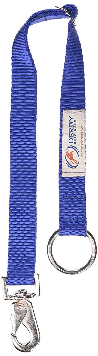 Heavy Duty Adjustable Horse Water Bucket Straps Hangers By Derby (Royal Blue)