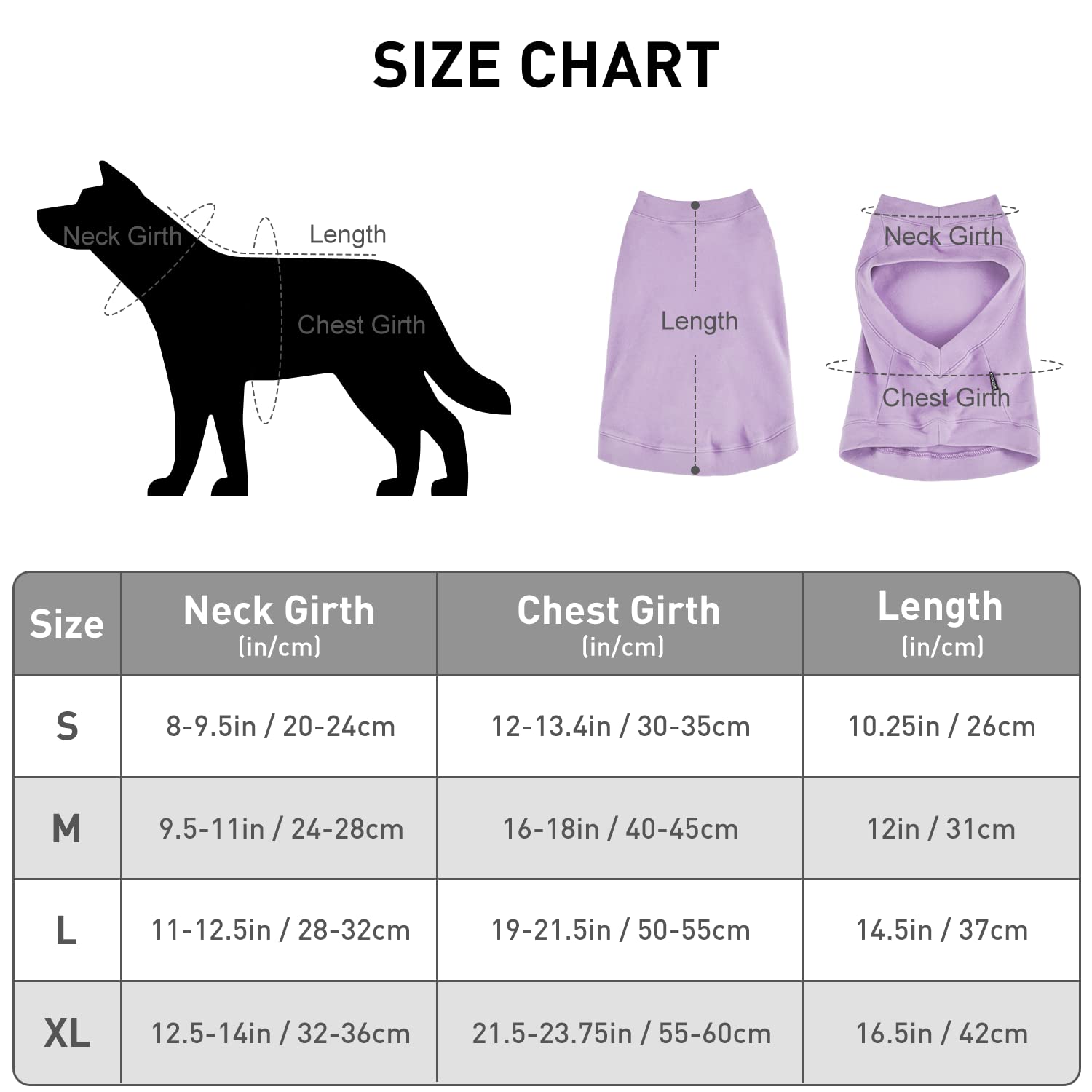Soft Fleece Dog Sweatshirt - Warm Dog Sweaters For Small Medium Dogs Cats Cold Weather - Cat Sweater Pullover Stretchy Hoodie Easy On - Comfortable Dog Winter Clothes Pet Sweaters Vest For Doggie