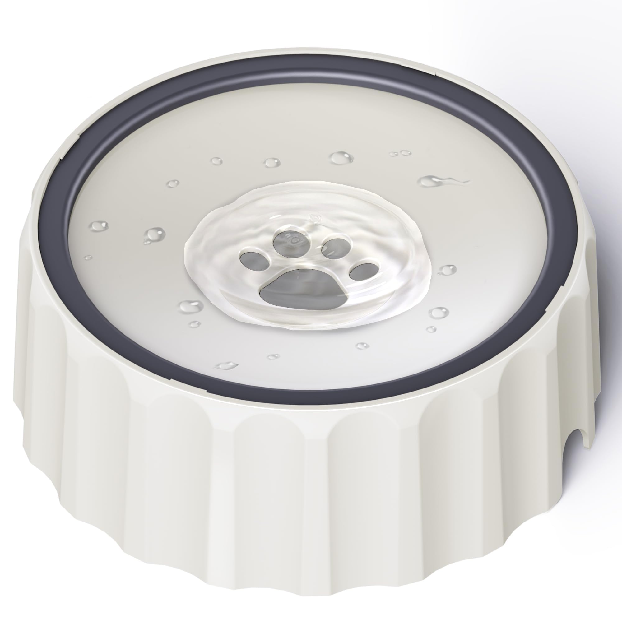 Forwh Dog Water Bowl No Spill 70Oz/2L Large Capacity Dispenser Non Slip No Splash Small Animals Bowl Pet Slow Feeder No Drip Dog