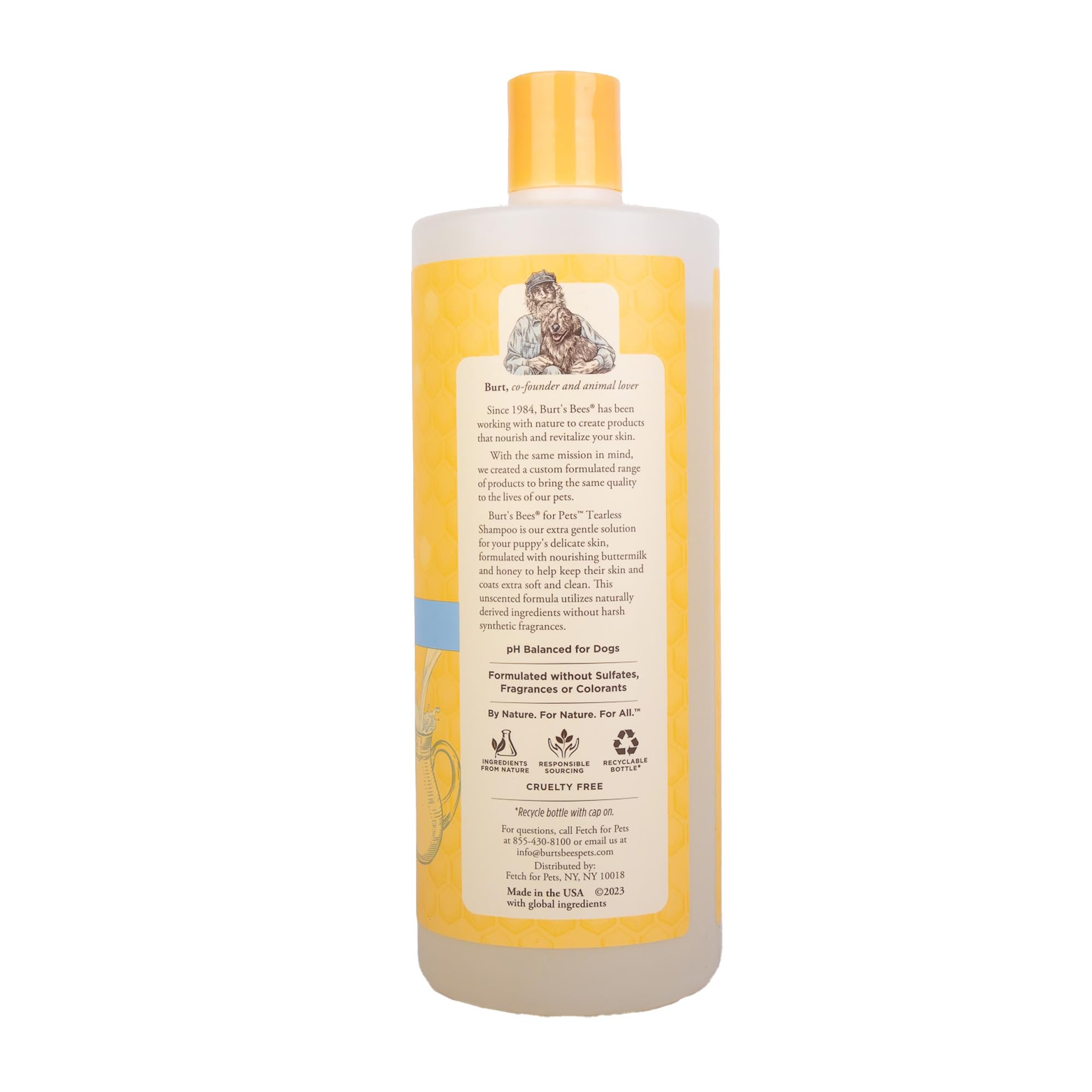 Burt'S Bees For Pets Tearless Puppy Shampoo With Buttermilk, 95% Natural Origin Formulas, Shampoo For Puppies - Gentle Dog And P