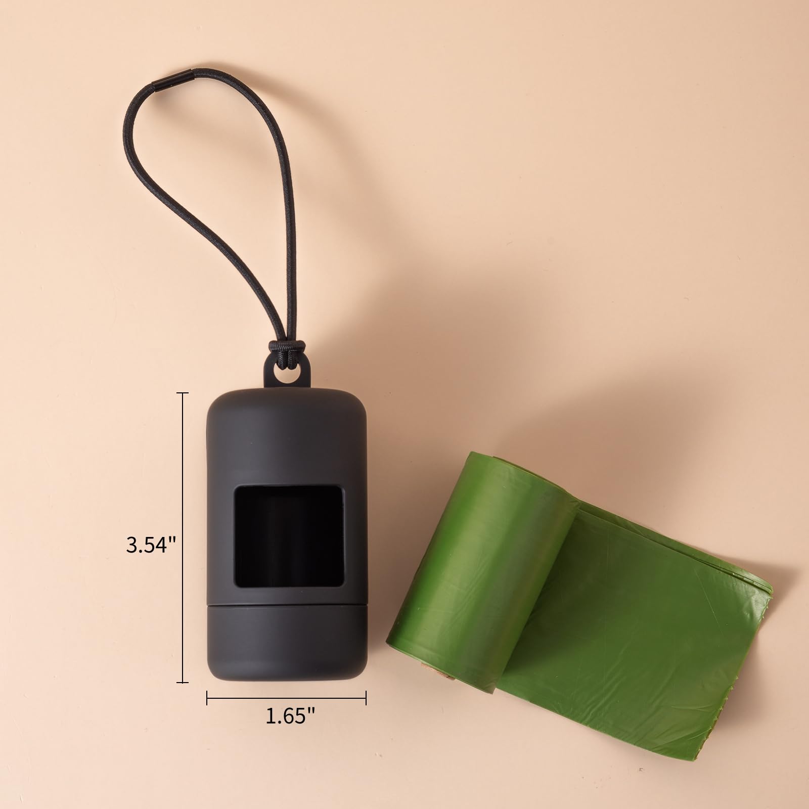 Slson 3Pack Dog Poop Bag Holder For Leash Lightweight Pet Waste Bag Dispenser With Leash Attachment Portable Plastic Doggie Poop