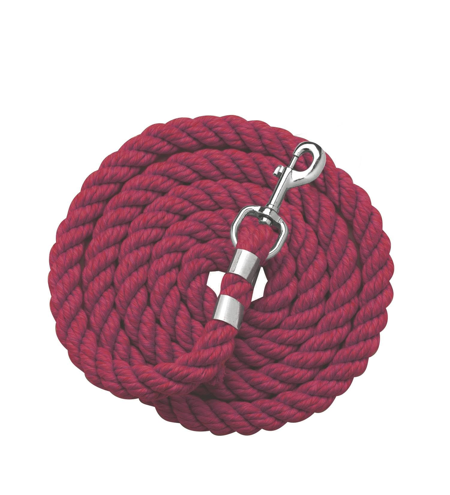 Perri'S Cotton Lead, Burgundy, 1/2''