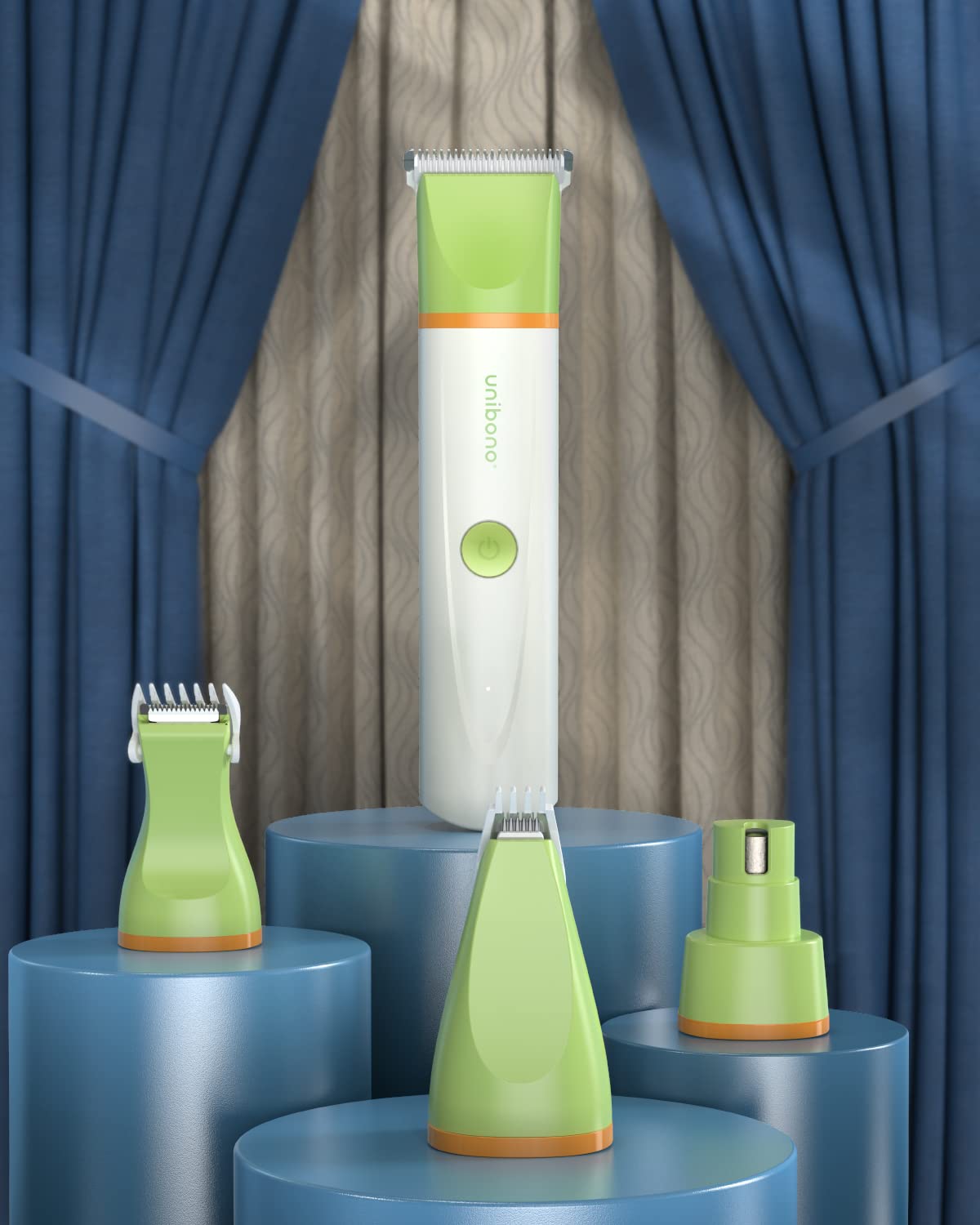 Unibono Dog Grooming Clippers Kit,Heavy Duty Rechargeable Low Noise Paw Trimmer Electric Pet Hair Shaver For Dogs Cats And Other Pets At Home With Gift Box Package