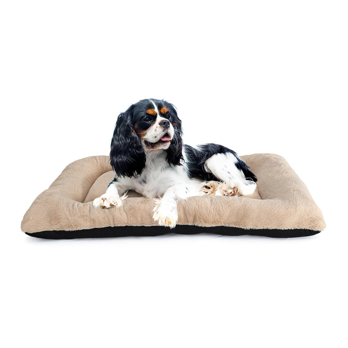 24 Inch Dog Bed For Small Dogs Fit Metal Crates Or Cages, Ultra Soft 18X24 Washable Anti-Slip Comfy Fluffy Pet Kennel Mat For Pu