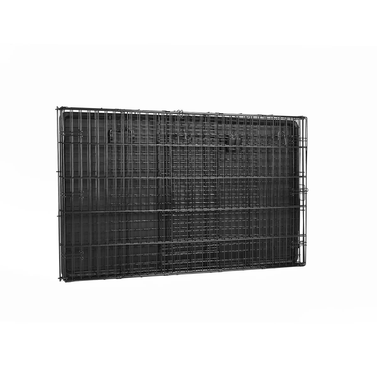 Amazon Basics Durable, Foldable Metal Wire Dog Crate With Tray, Single Door, 48 X 30 X 32.5 In, Black