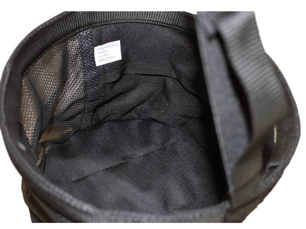 Feed Bag For Horses With Comfort Neck Pad, Heavy Duty Durable Canvas Grain Feedbag, Small Medium Or Large (Pony)