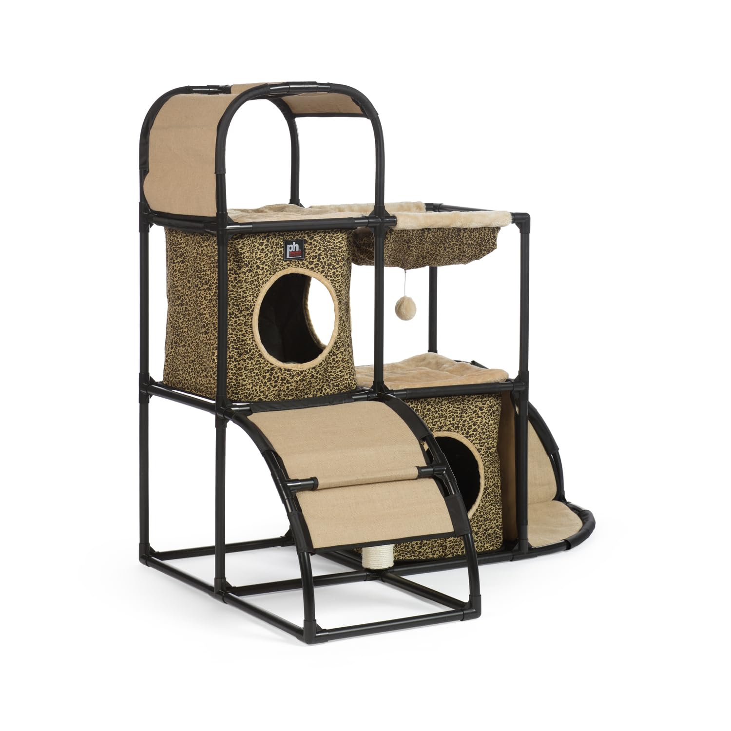 Prevue Pet Products Catville Townhome, Leopard Print, Model 7235, 12.5 LBS