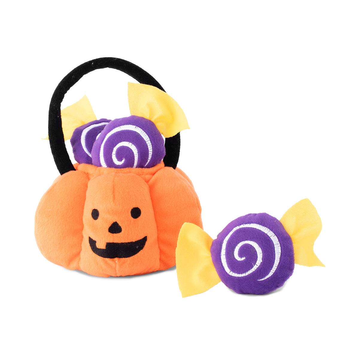 ZippyPaws Halloween Burrow Interactive Dog Toys - Hide and Seek Dog Toys and Puppy Toys, Colorful Squeaky Dog Toys, and Plush Do