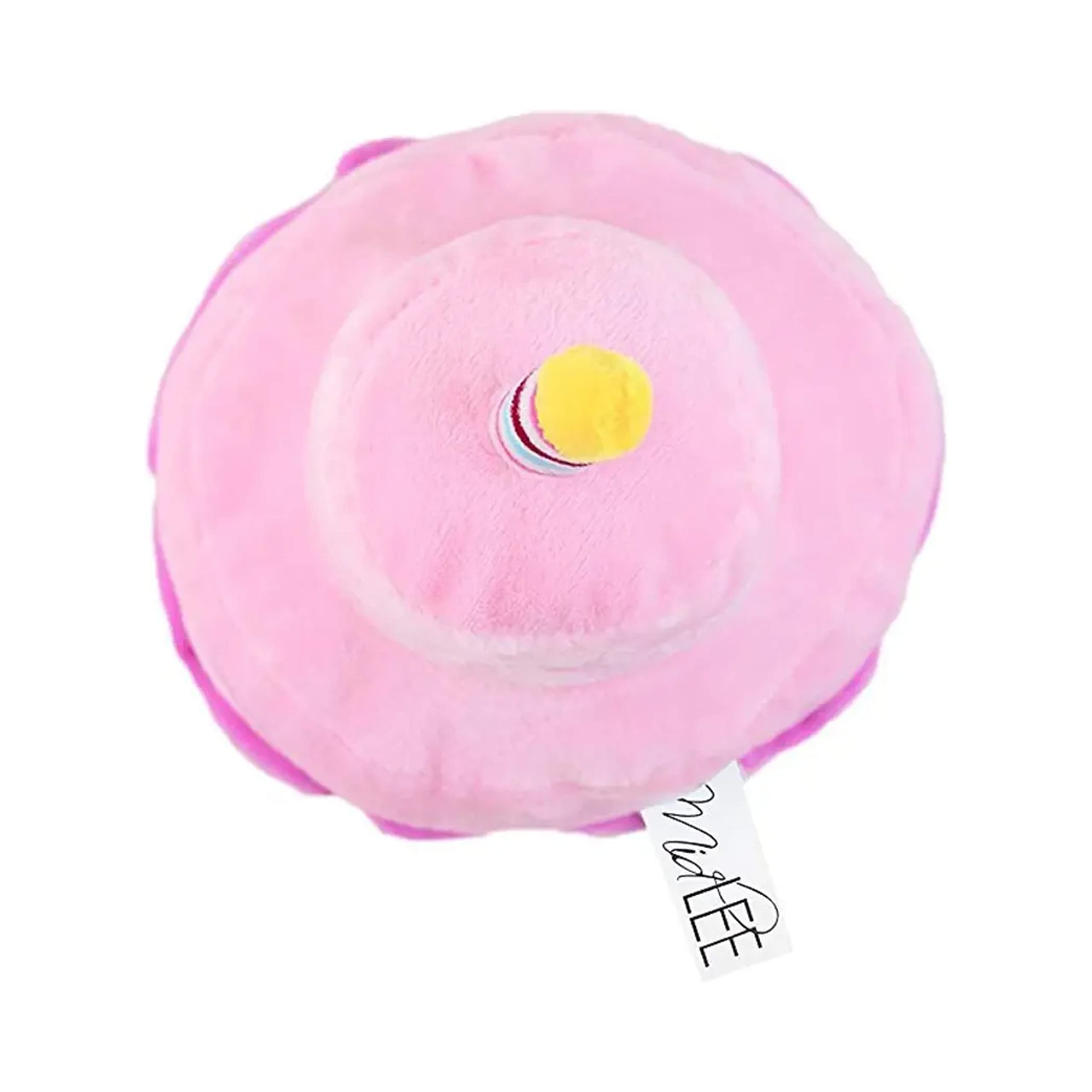 Midlee 2 Layer Birthday Cake Dog Toy (Pink)