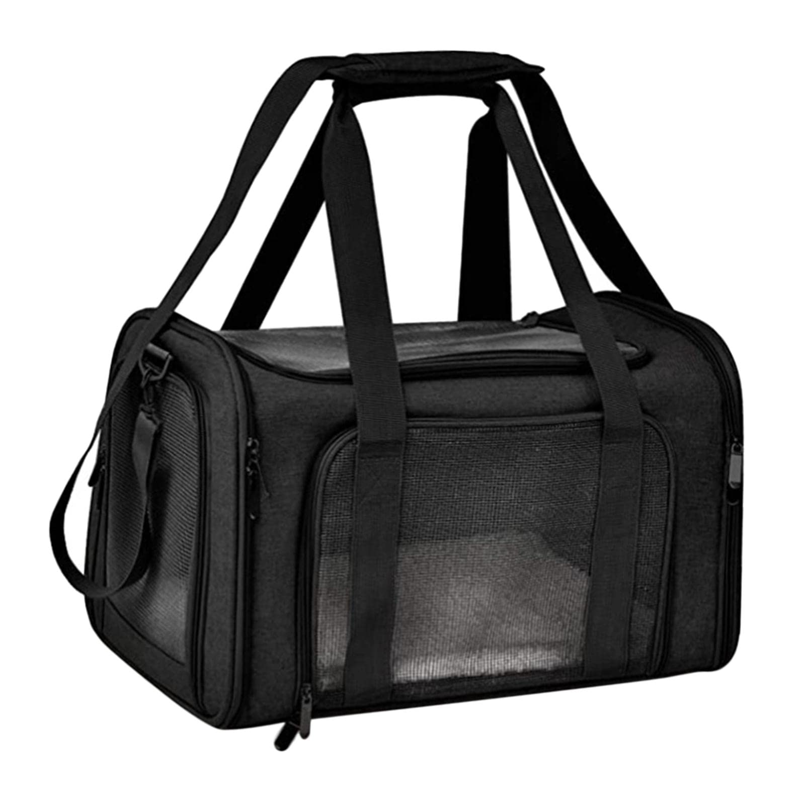 Lyla Pet Small Dog Cat Carrier Travel Carrying Bag Comfort Soft Sided Black