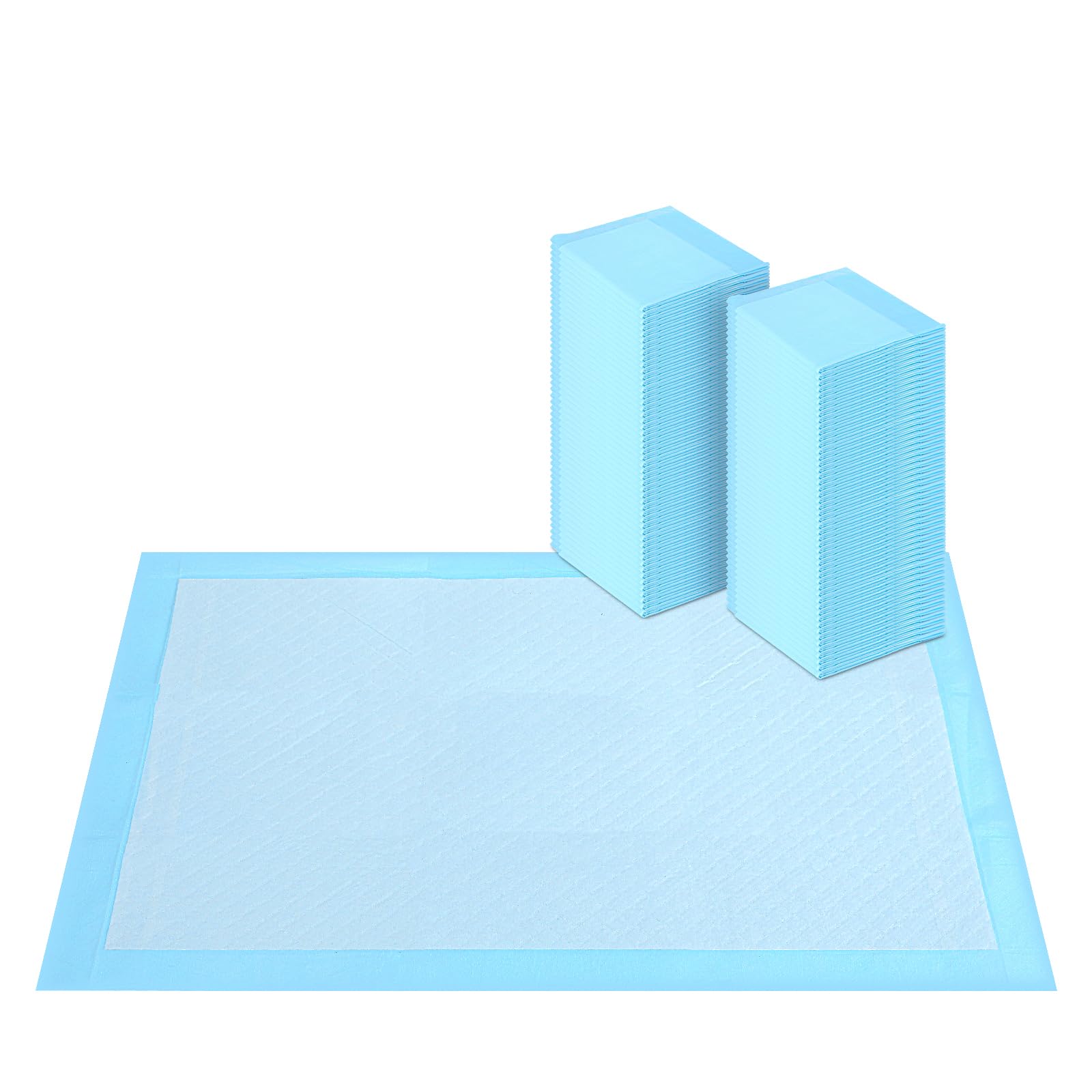 50 Count 28X30 Super Absorbent Waterproof Dog and Puppy Pet Training Pad, Disposable Underpads Housebreaking Pet Pad, Blue