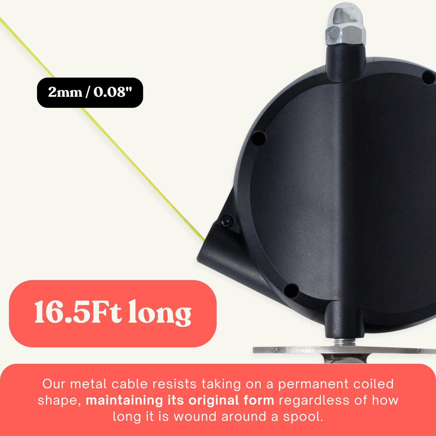 Heavy-Duty Retractable Dog Tie Out Cable: The Ultimate Dog Line For Outside - Super Strong Tie Out Retractable Cable For Dogs.