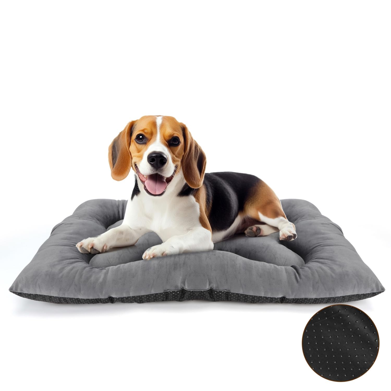 Nobleza Warm Dog Sleep Bed Mat For Cold, Winter Self-Heating Beds Pet Cat Crate Pad Fluffy Comfy Kennel Anti-Slip For Small Medium Dog Kitten, Lightweight Sleeping Dog Travel Mat For Outdoor Indoor