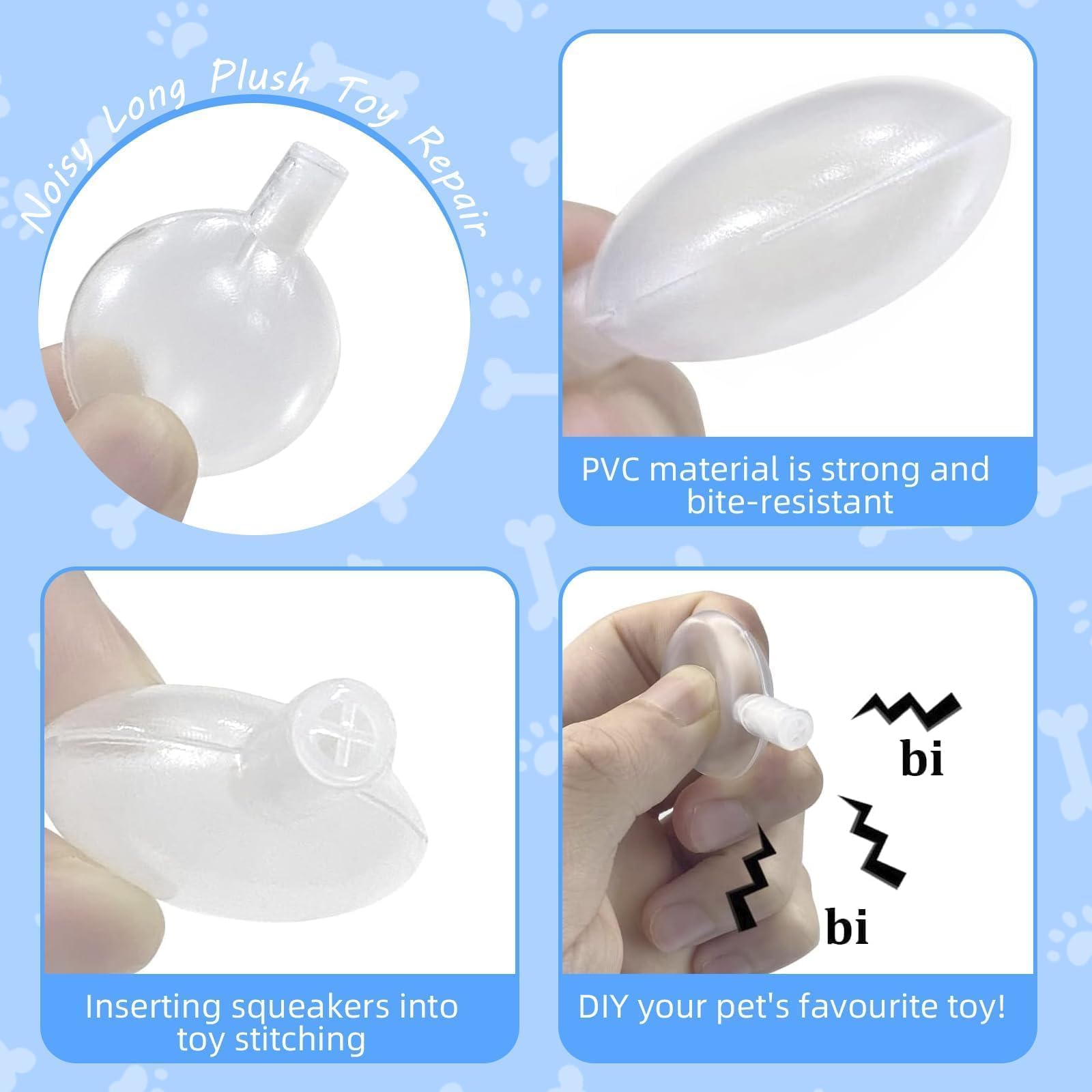 32Pcs Replacement Squeakers For Dog Toys, 30Mm Toy Noise Maker Plush Toy Repair Dog Pet Toys Replacement Noise Maker Insert Repl