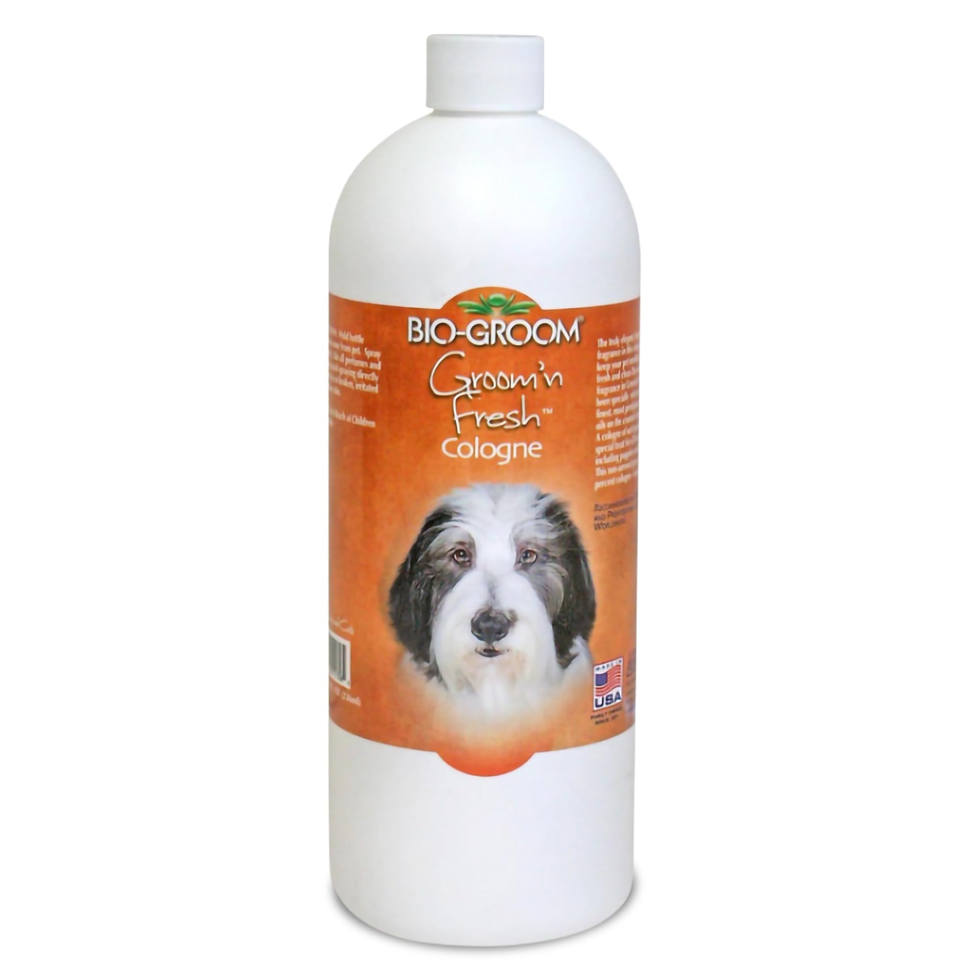 Bio-Groom Groom'N Fresh Dog Cologne - Dog Perfume, Dog Bathing Supplies, Puppy Cologne, Dog Wash, Cat & Dog Grooming Supplies, Cruelty-Free, Made In Usa - 32 Fl Oz 1-Pack