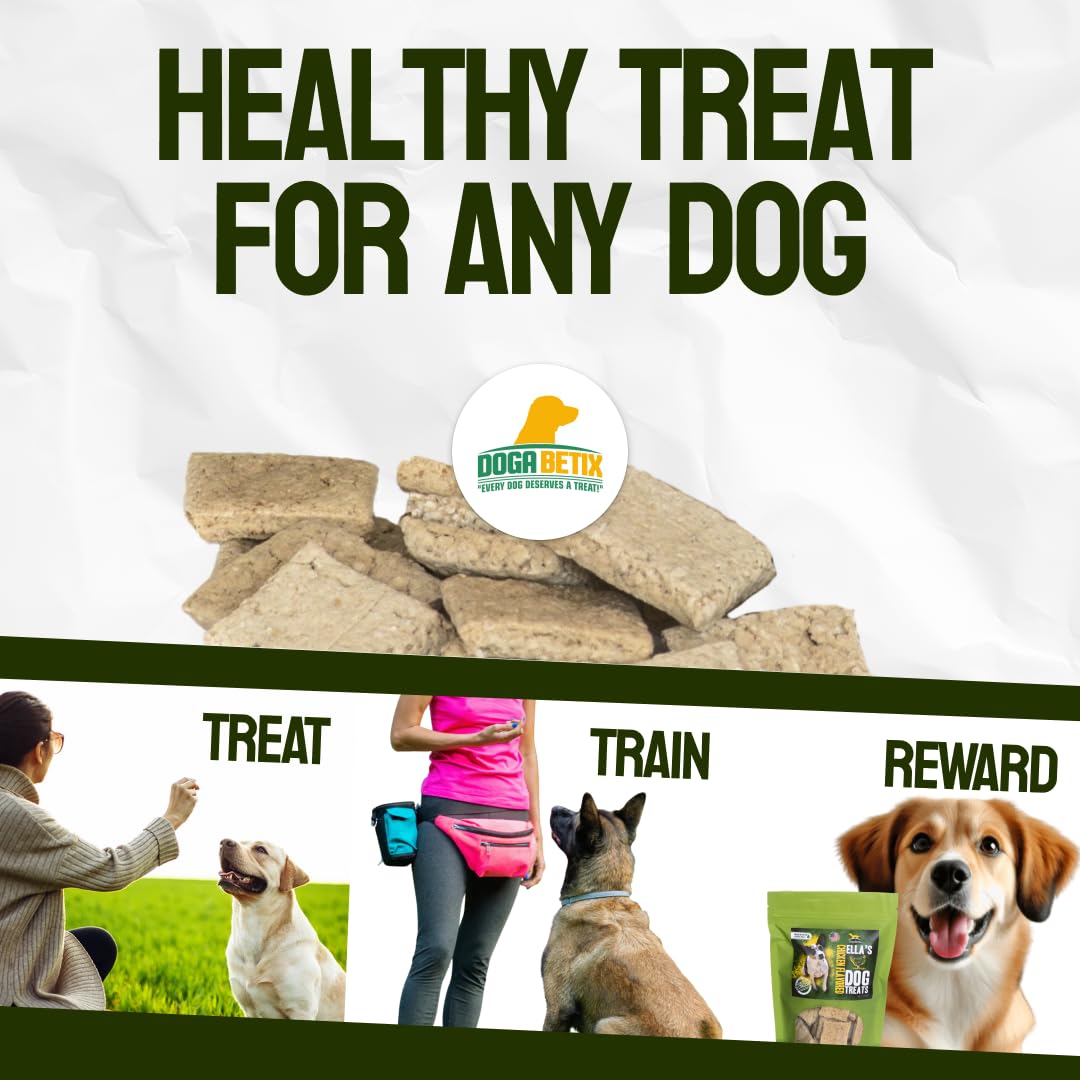DogaBetix Ellas Diabetic Dog Treats 16 oz - Sweet Potato and Chicken -Low Glycemic Ingredients - Vet Approved - Made in USA by