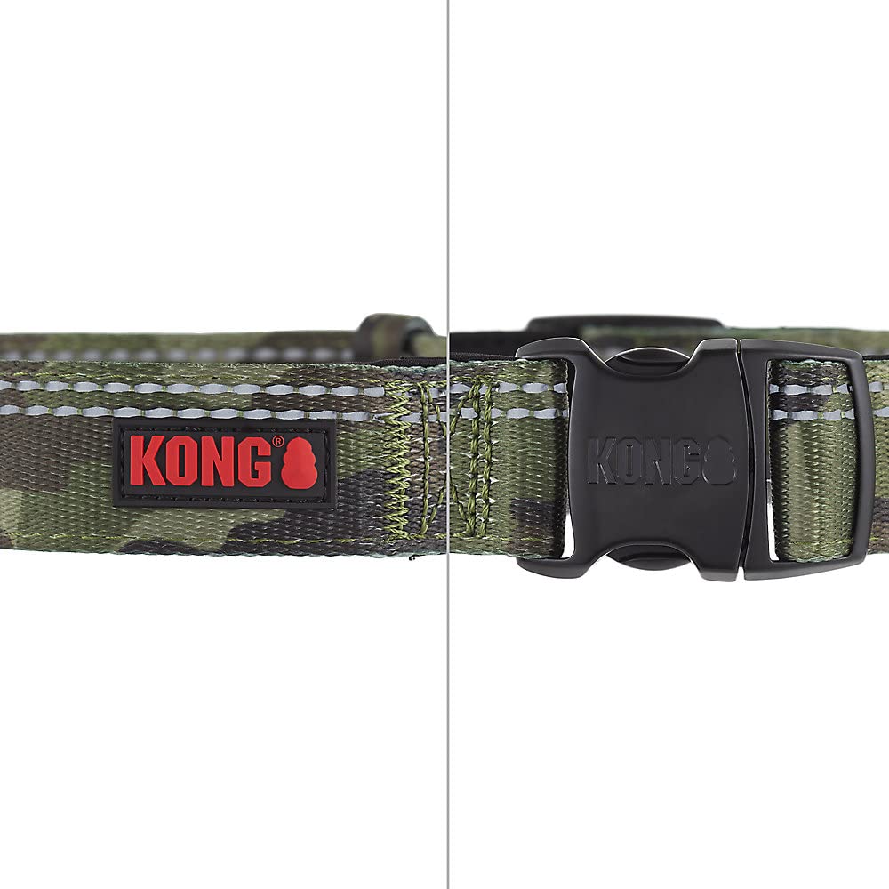Kong Max Hd Ultra Durable Neoprene Padded Dog Collar (Small, Camo)