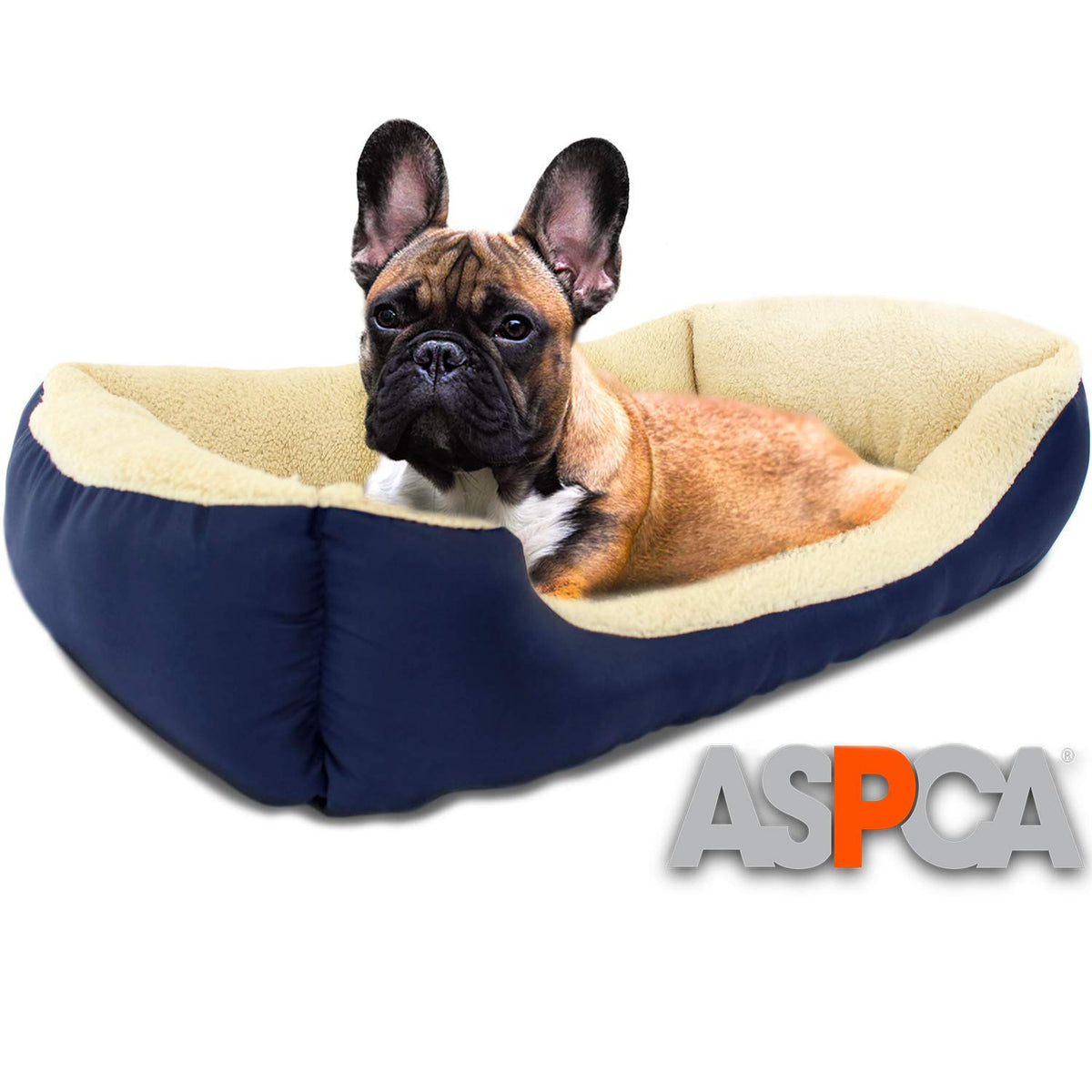 Aspca Microtech Dog Bed, For Small To Medium Pets, Blue